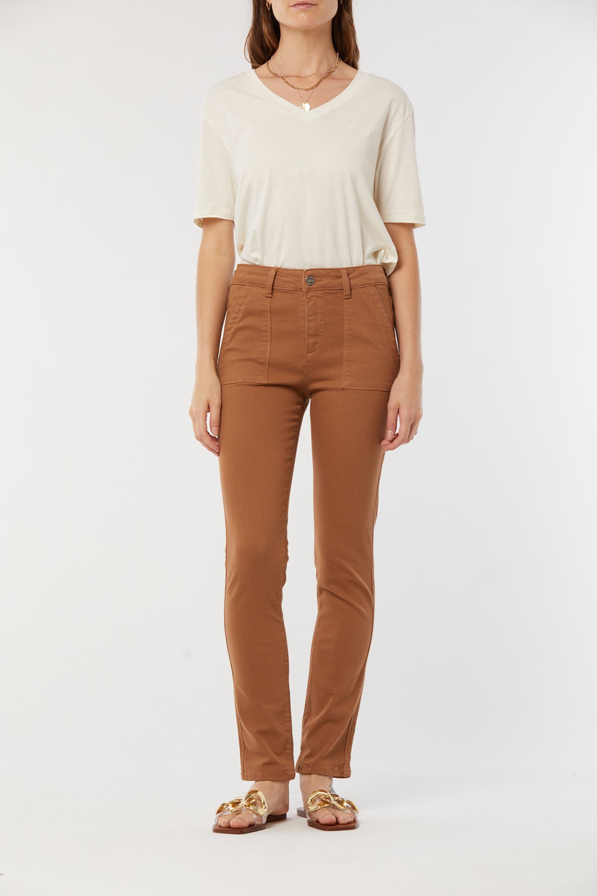 Pantalon JILO Argile Beige - L32