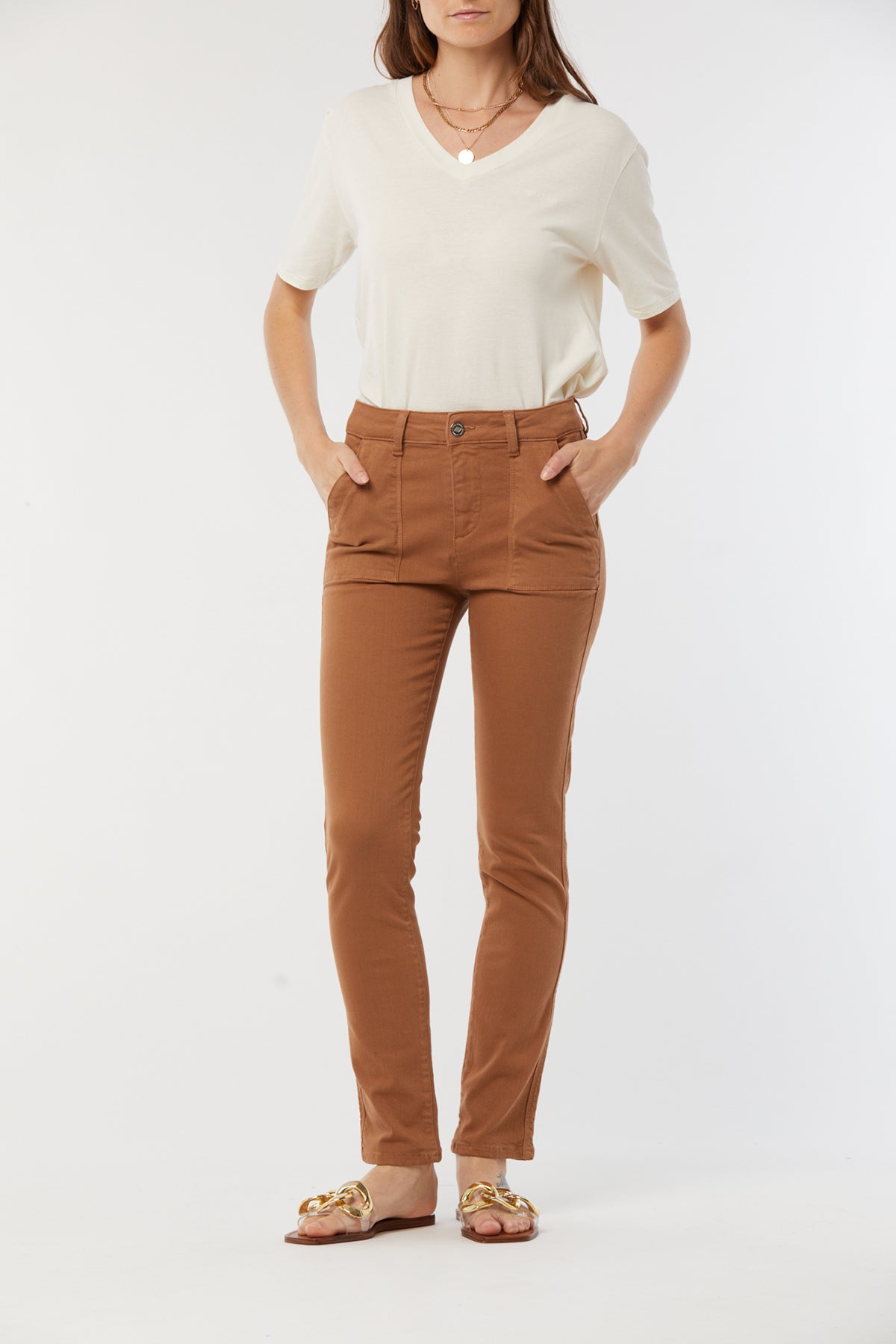 Pantalon JILO Argile Beige - L32