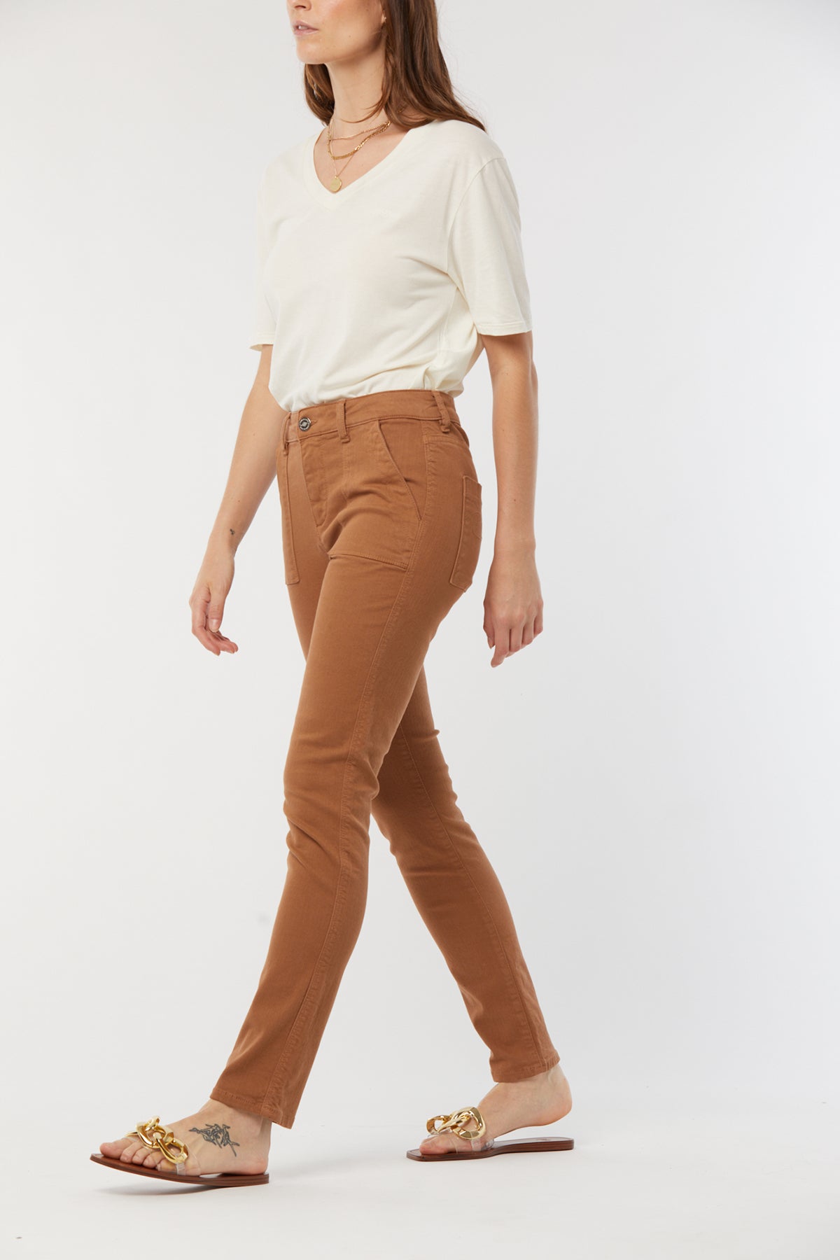 Pantalon JILO Argile Beige - L32