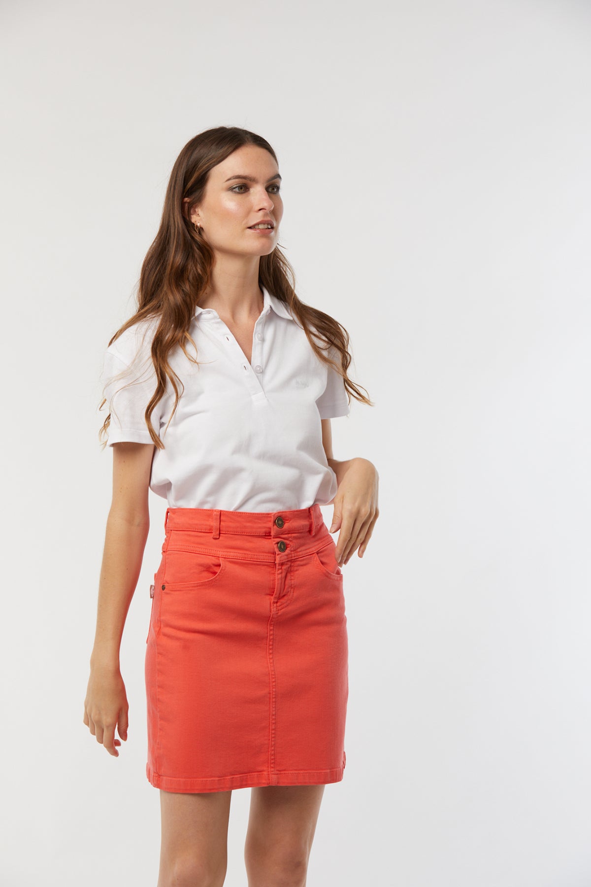 Jupe POKA Acide orange