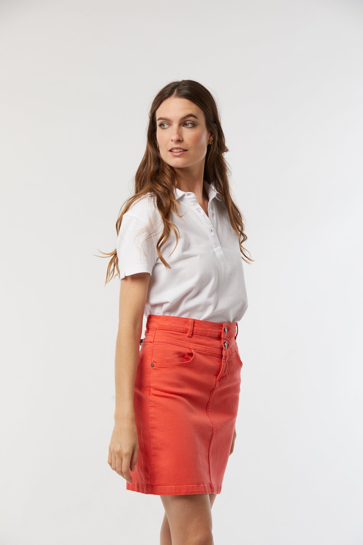 Jupe POKA Acide orange