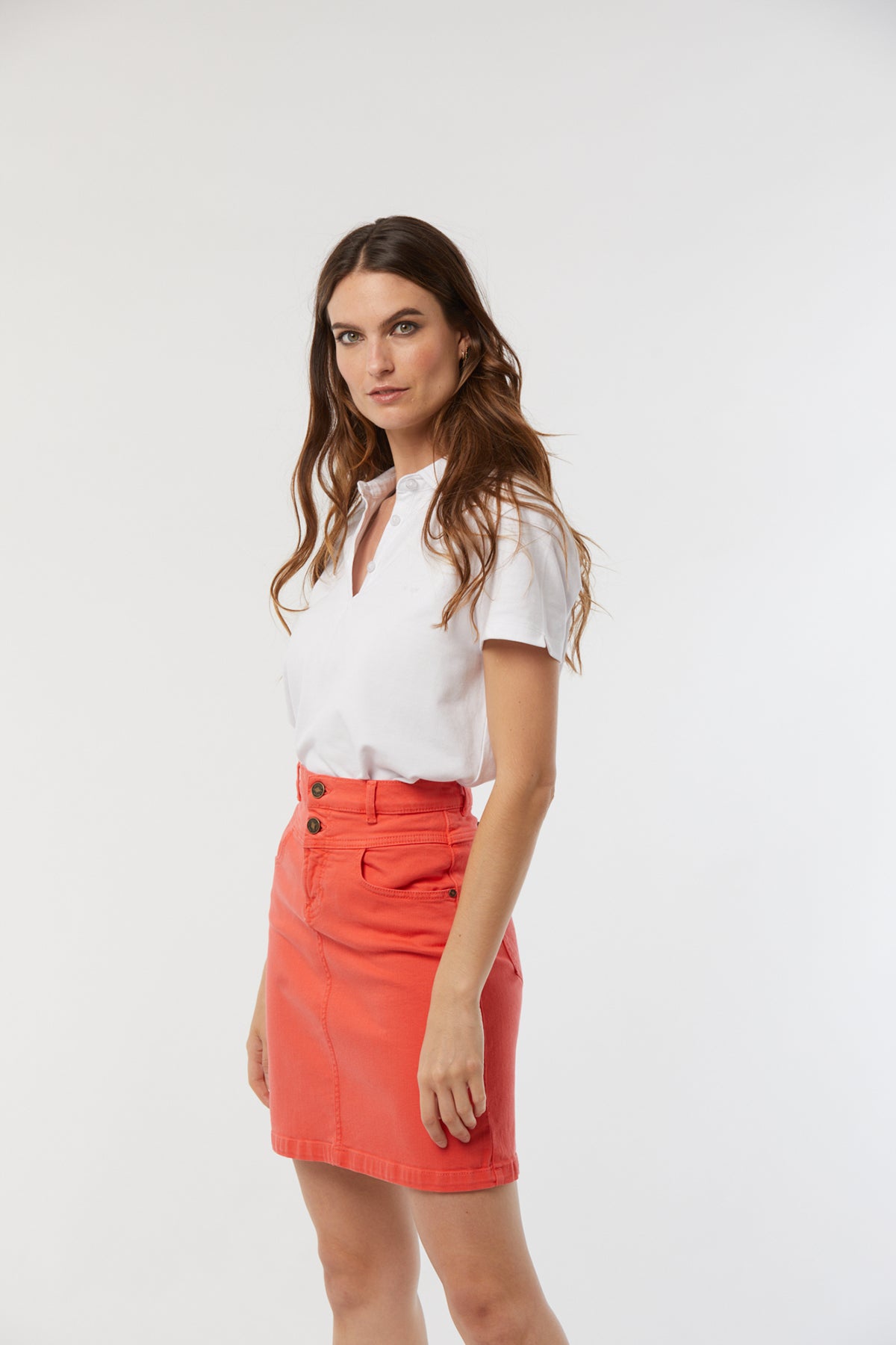 Jupe POKA Acide orange