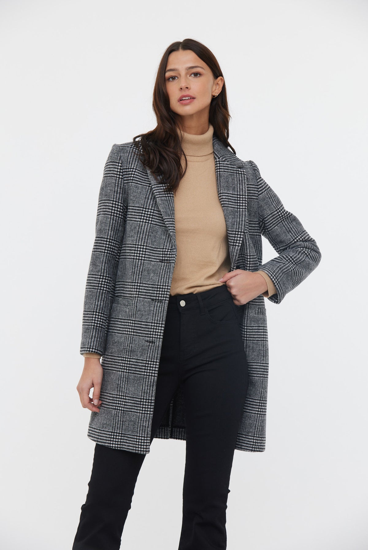 Manteau FIDA Noir / Blanc