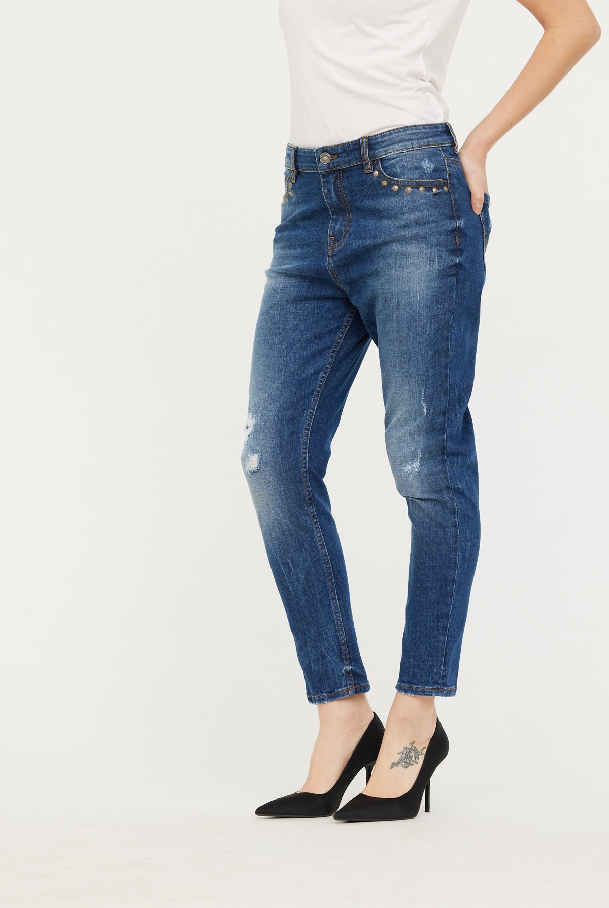 Jean JOHANA Medium Blue Destroy