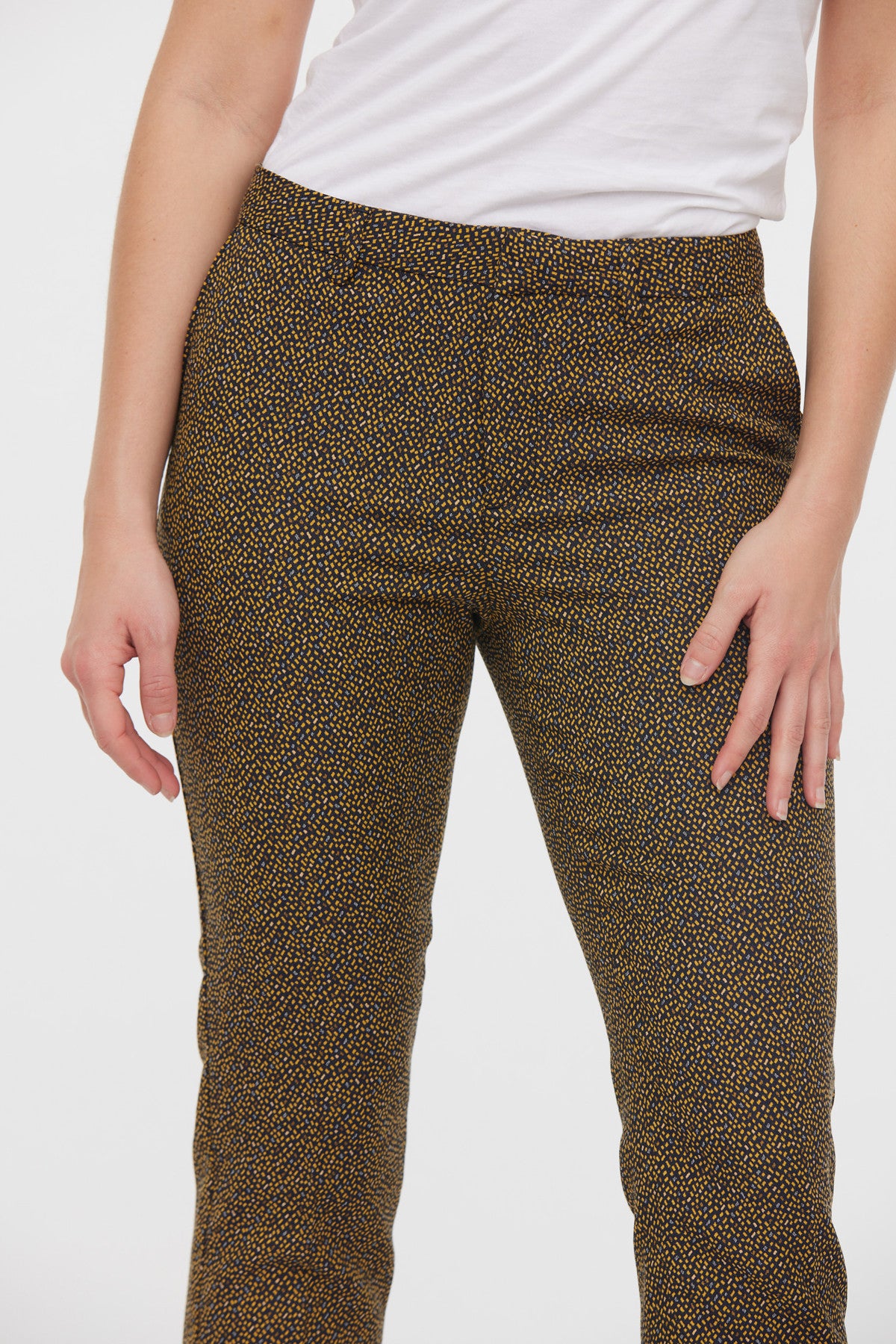 Pantalon chino JANIS Marine / Miel