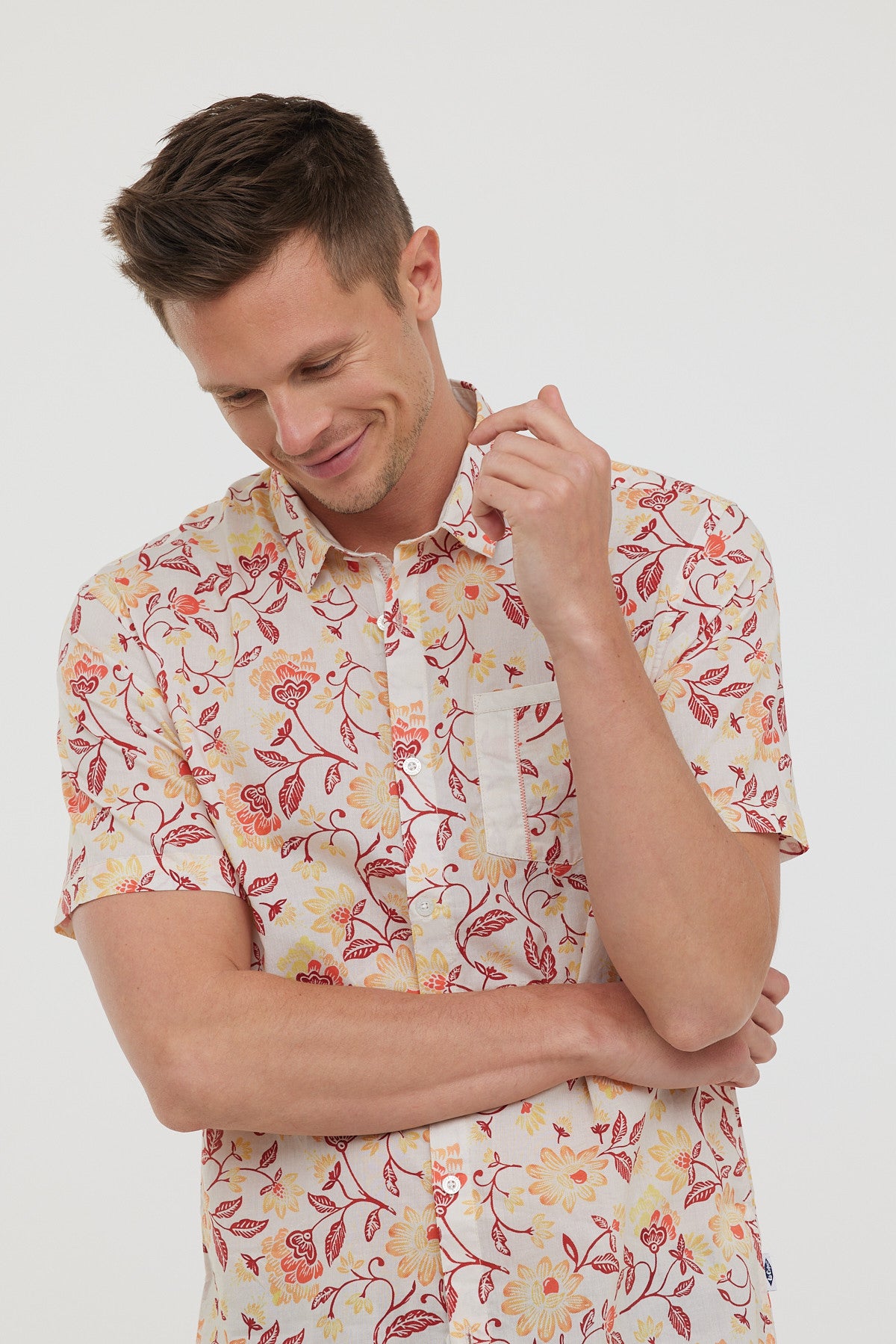 Chemises DAMYK MC Peach