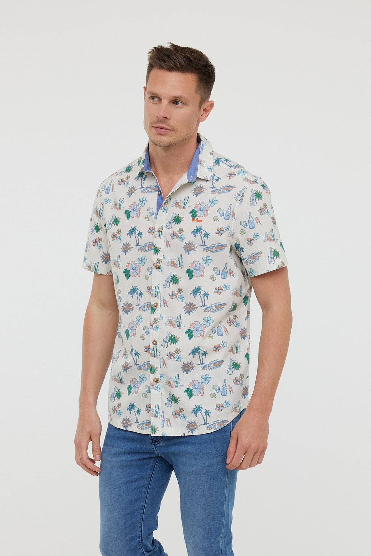 Chemises DIEGO MC Vanille