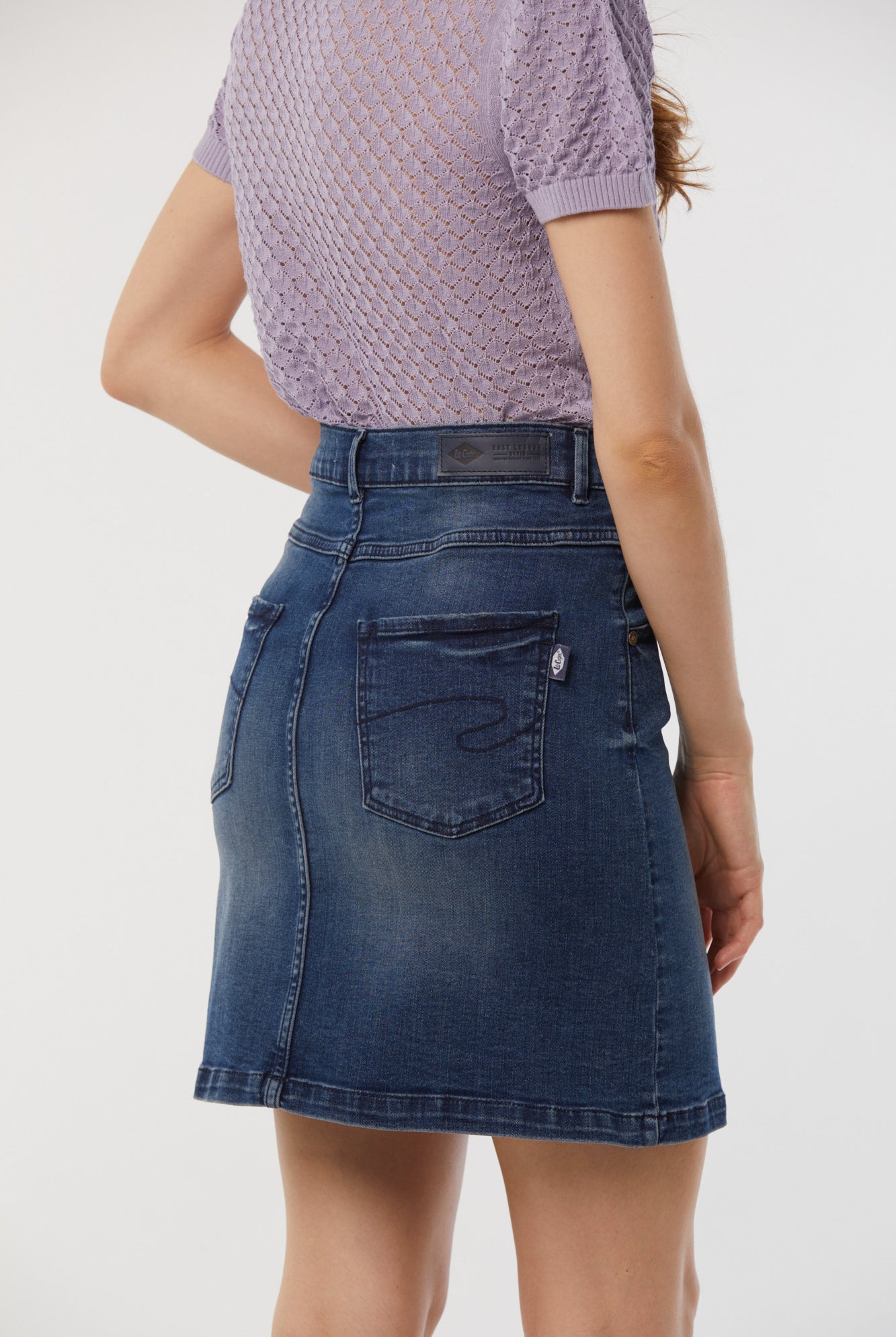 Jupe POKA Medium blue brushed