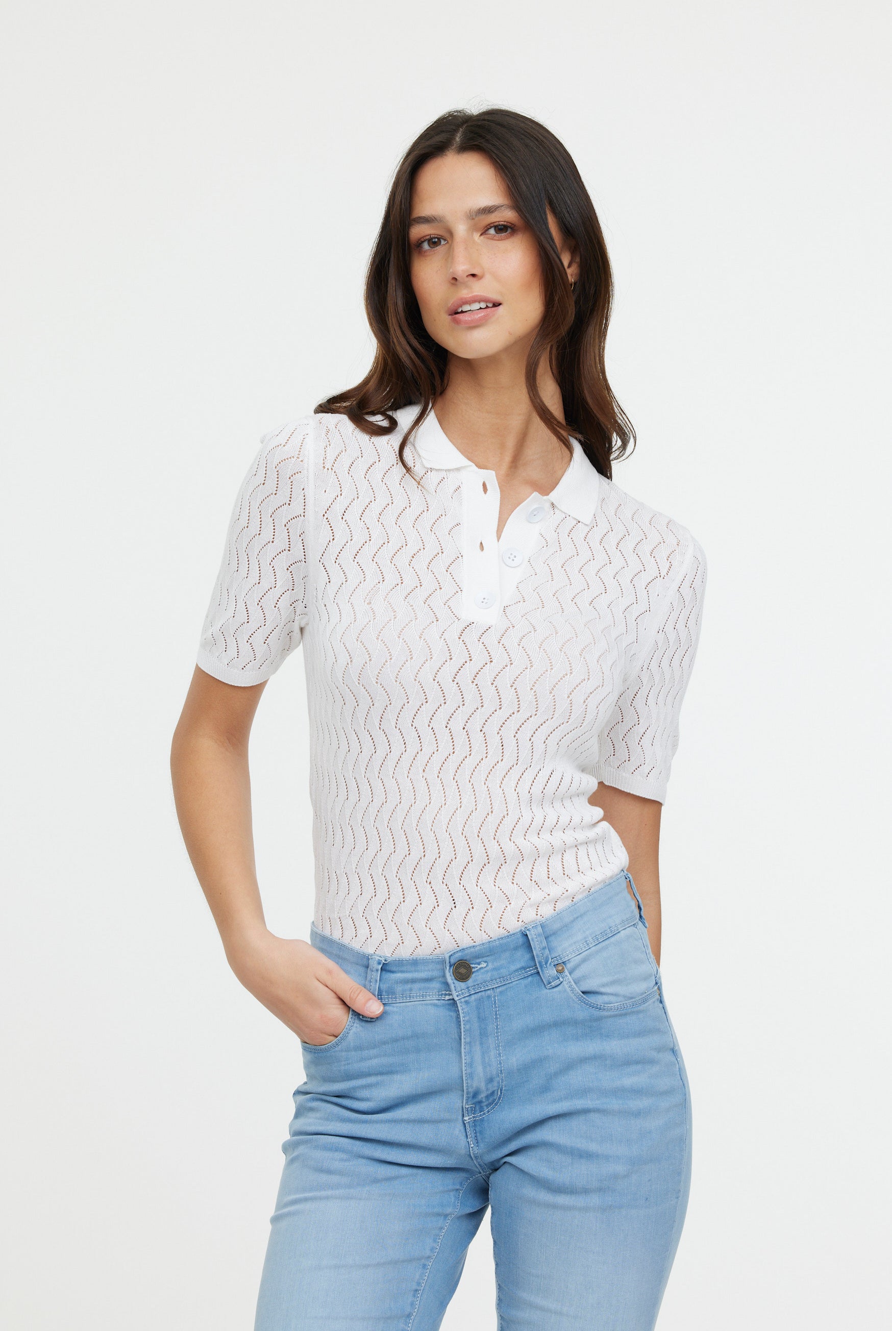 Polo BAHIA MC Optic white