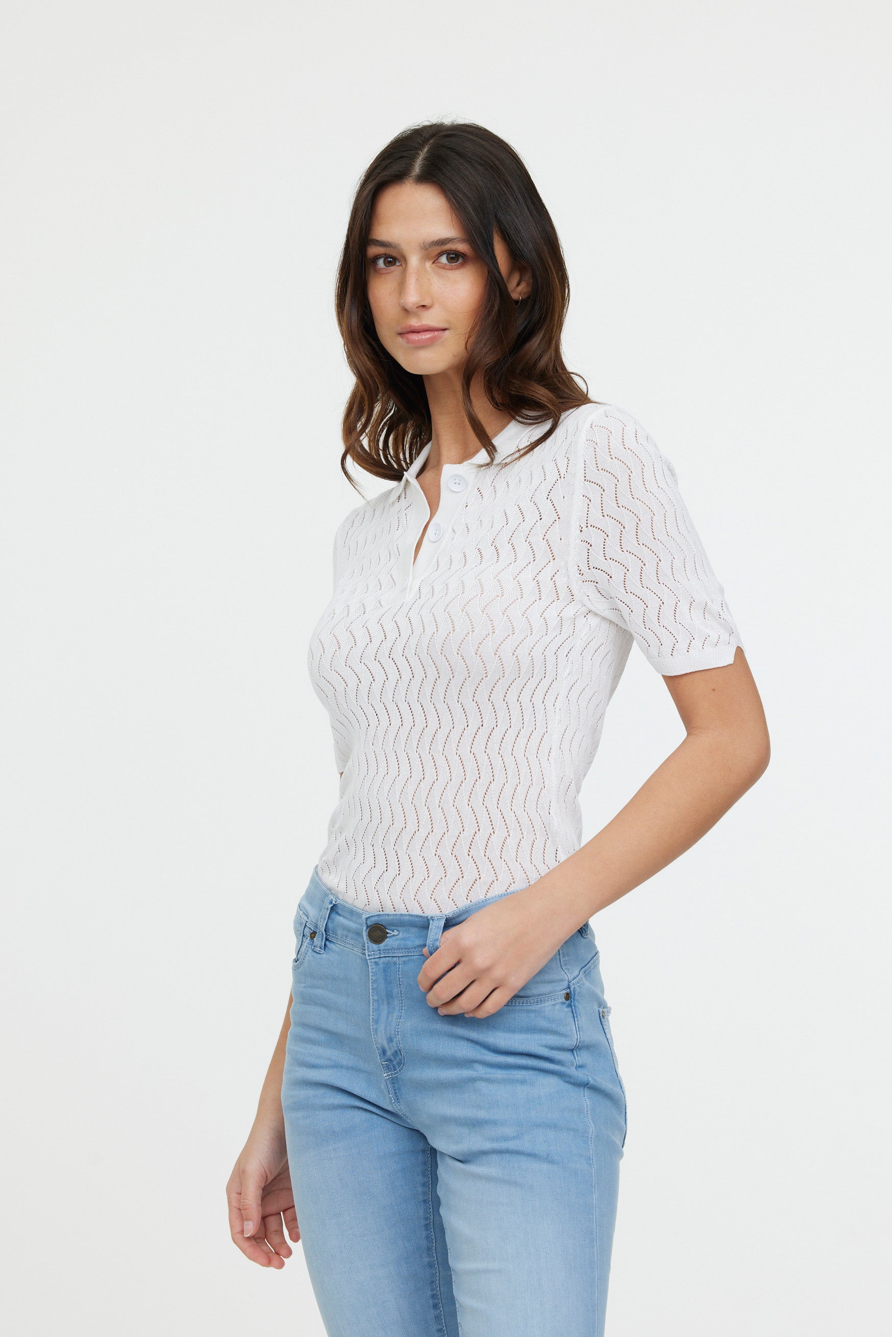 Polo BAHIA MC Optic white