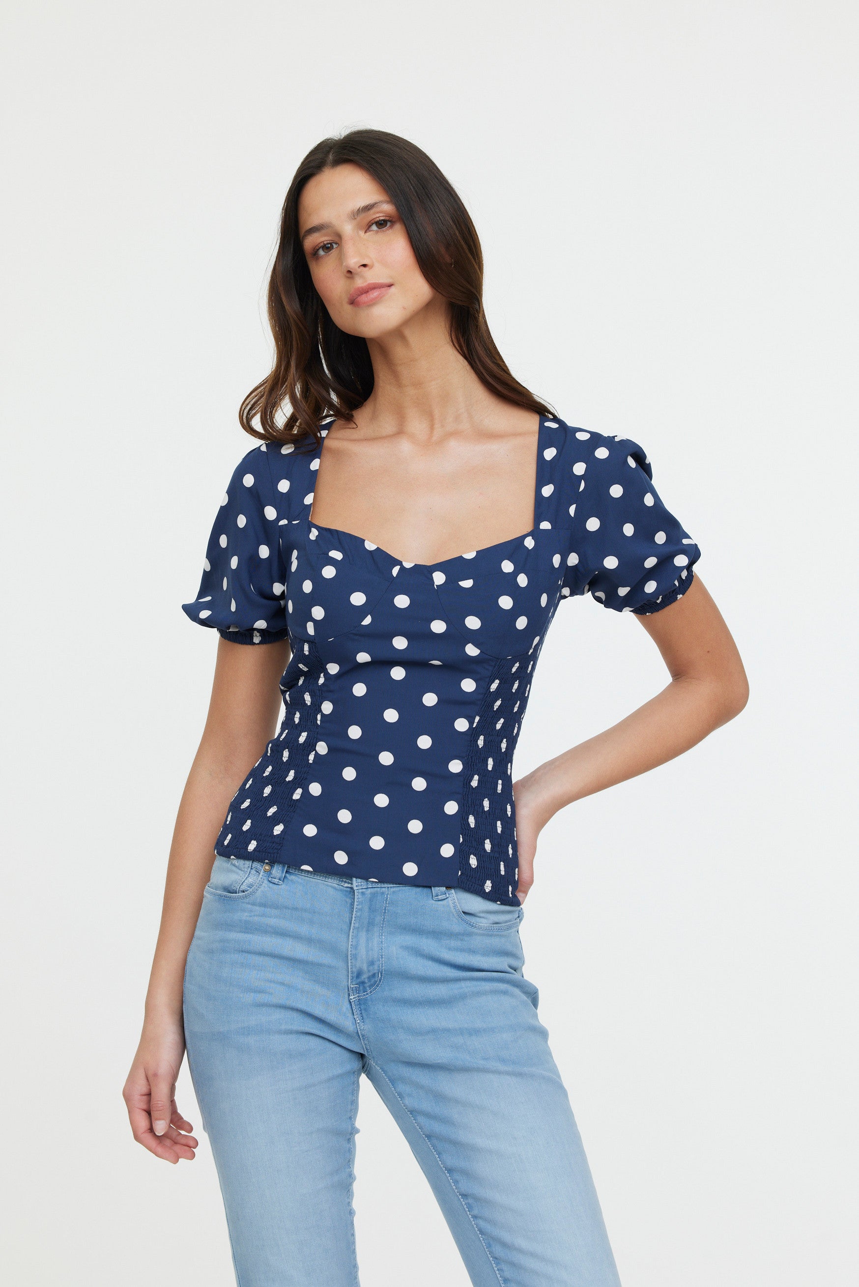 Top MORANE M Navy