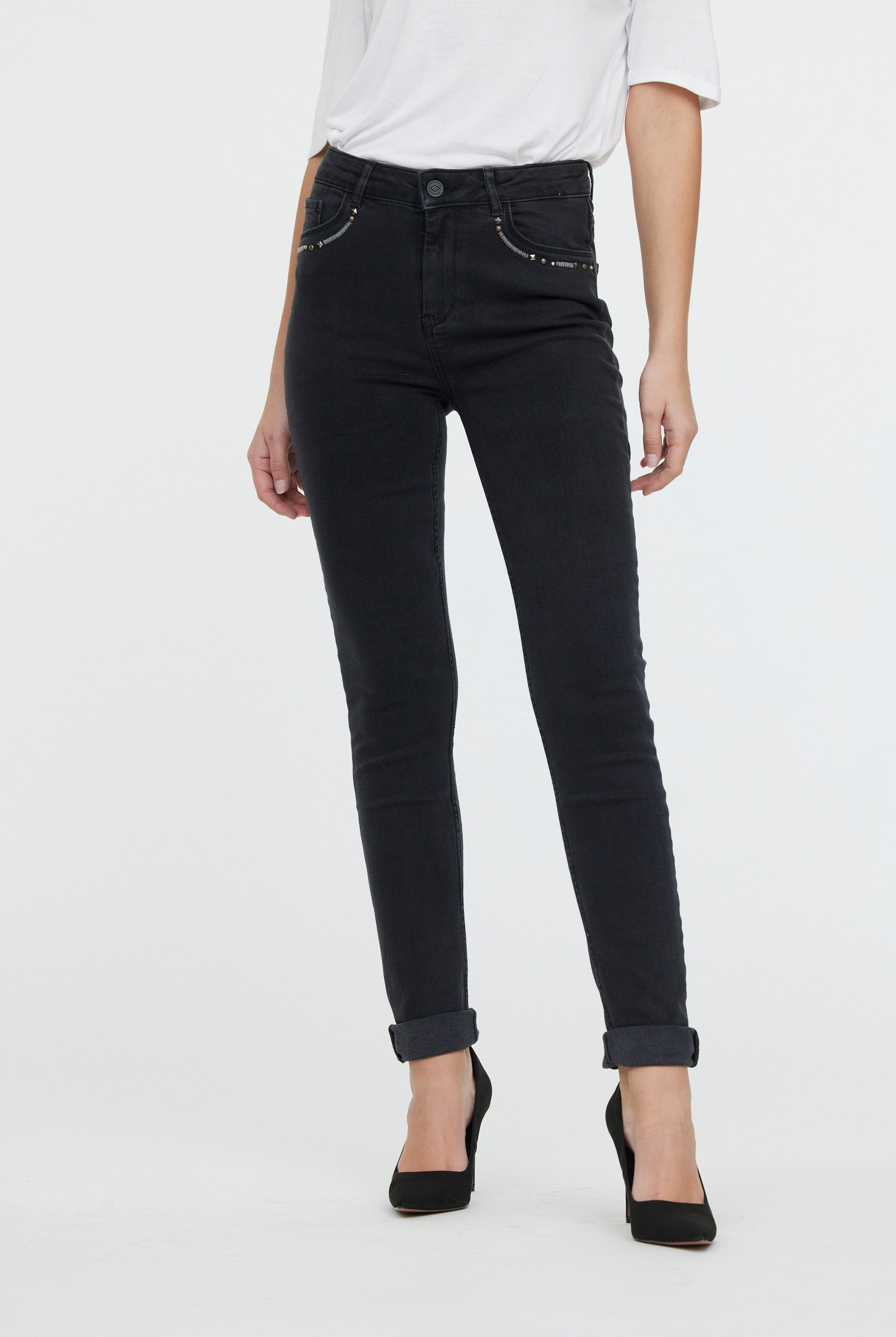 Jeans LC135 Black brushed