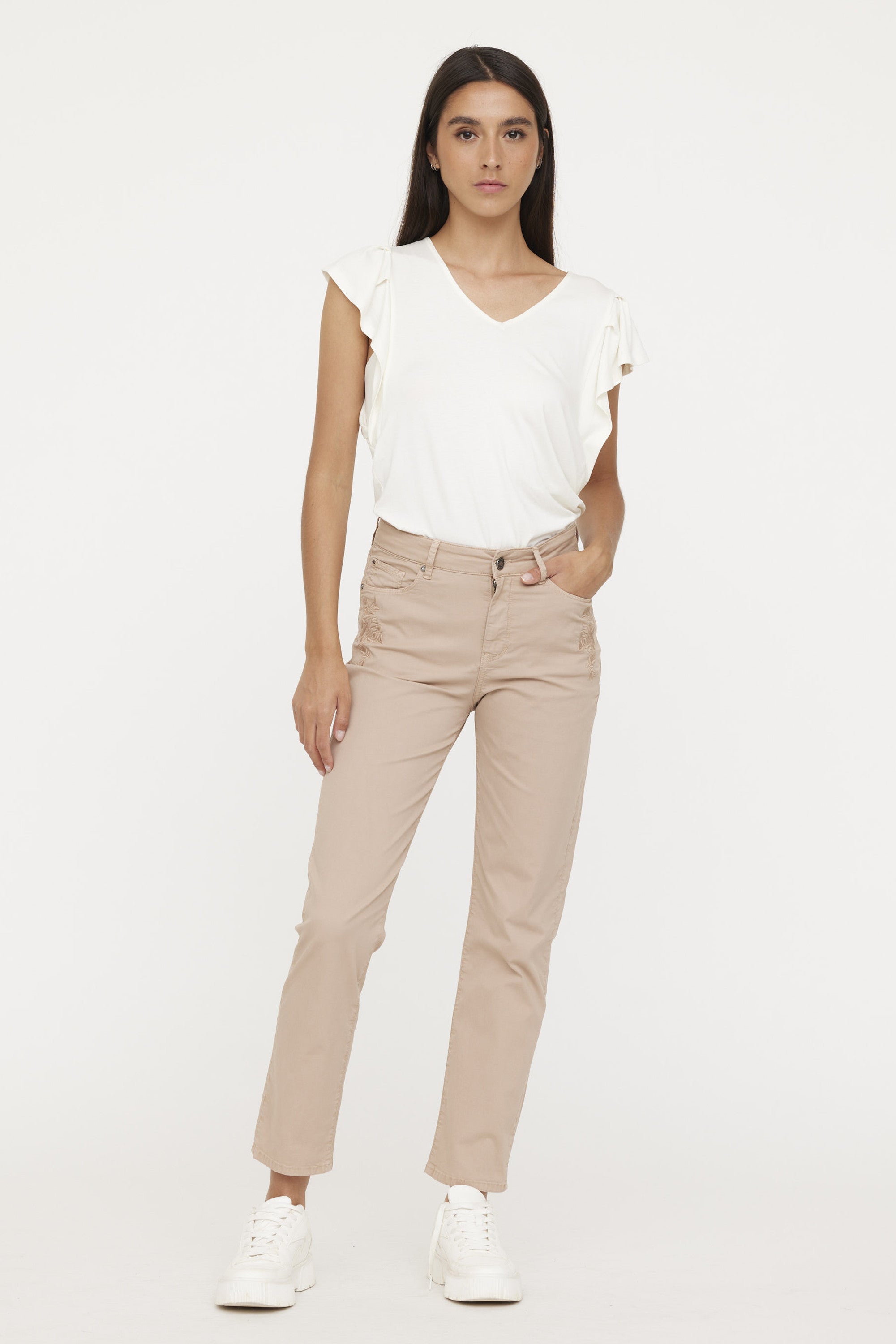 Pantalon LC161 Argile Beige