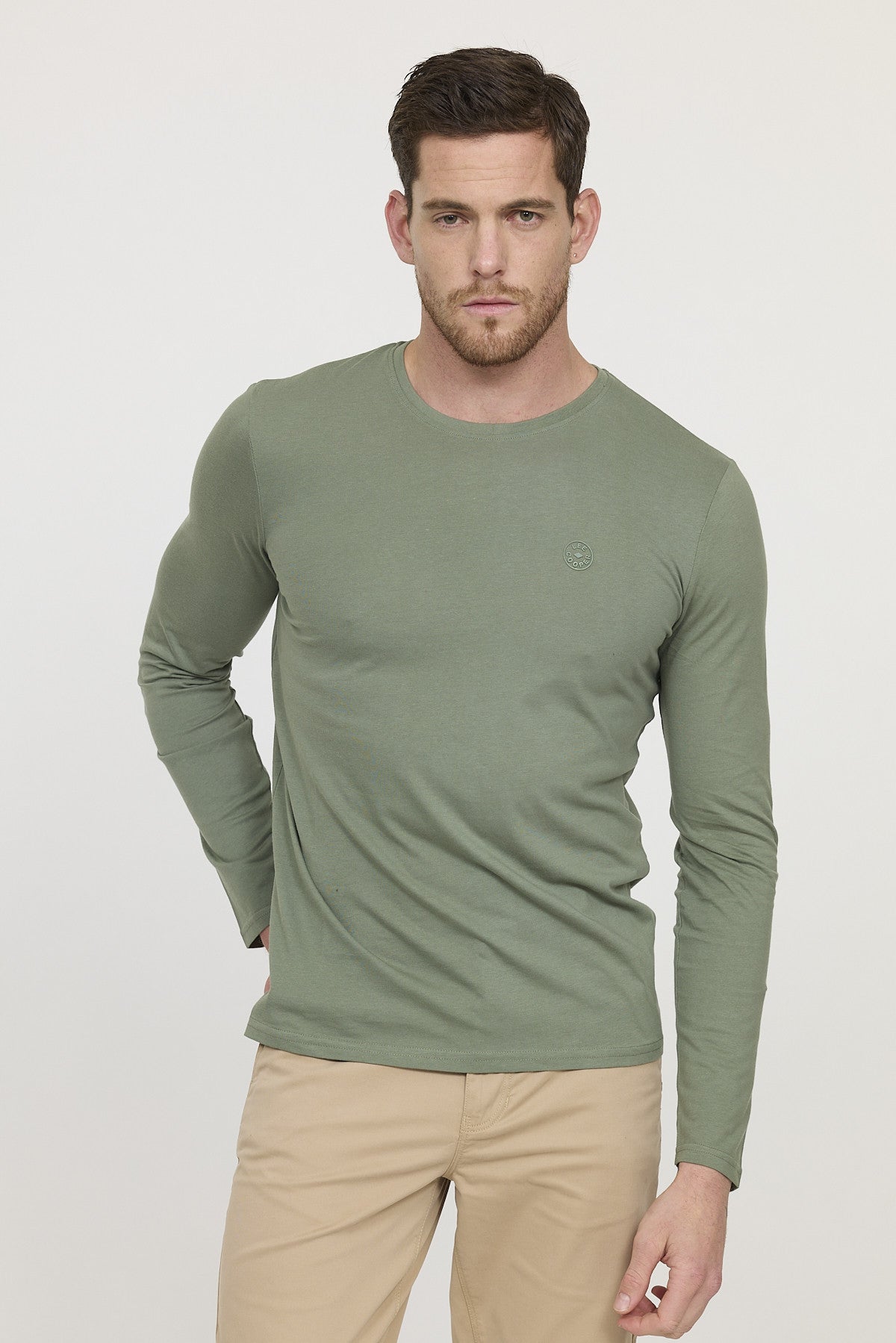 T-shirt AREO ML Kaki vert