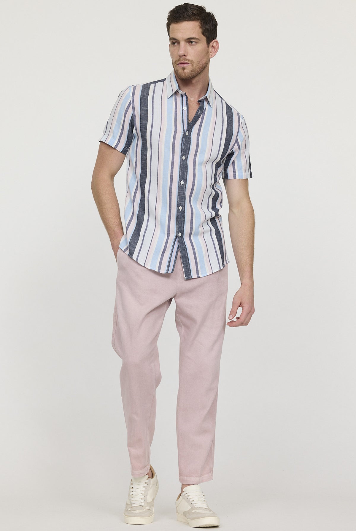 Chemise DOROL ML Gris bleu