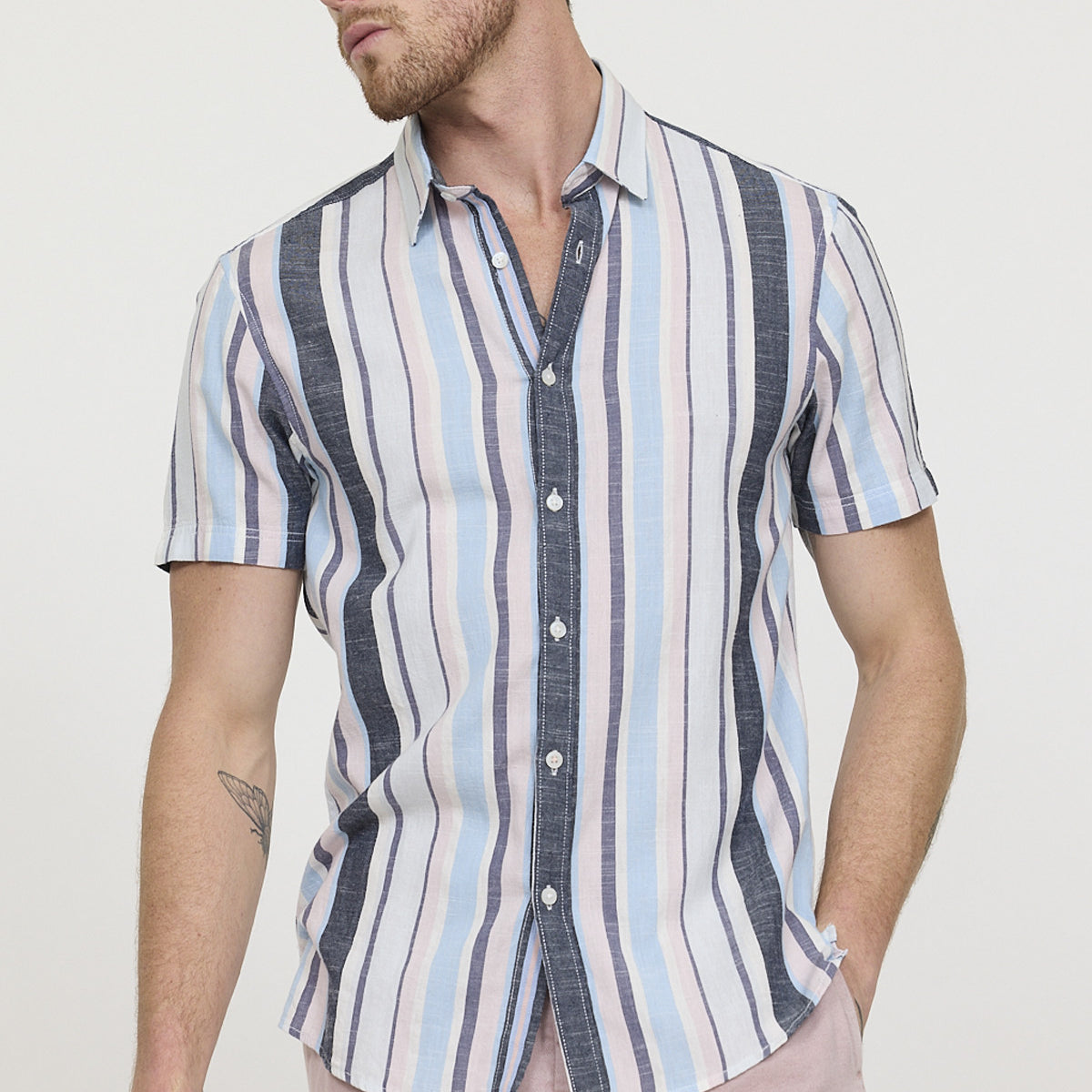 T-shirt Occasion Edc By Esprit - Imprimé X Gris, Taille S - État Très Bon, Coupe Casual