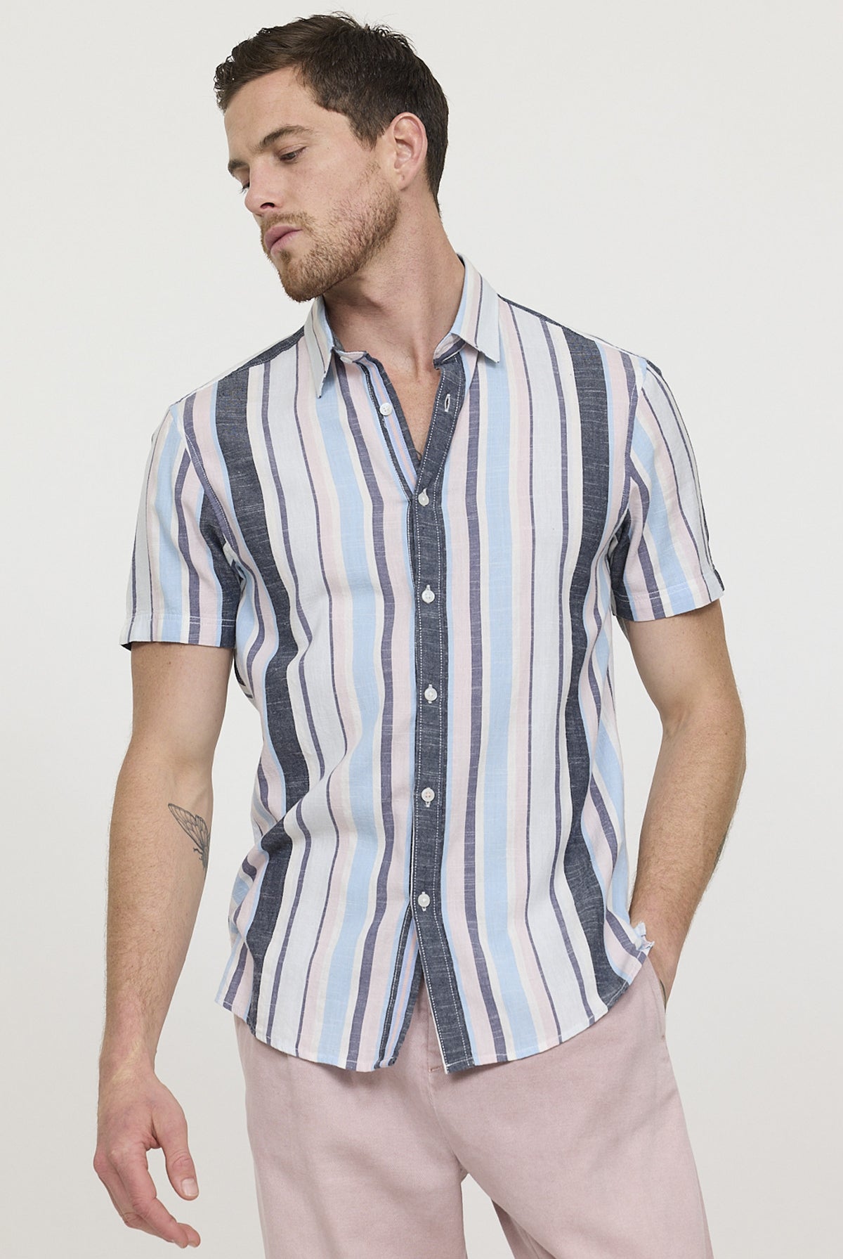 Chemise DOROL ML Gris bleu