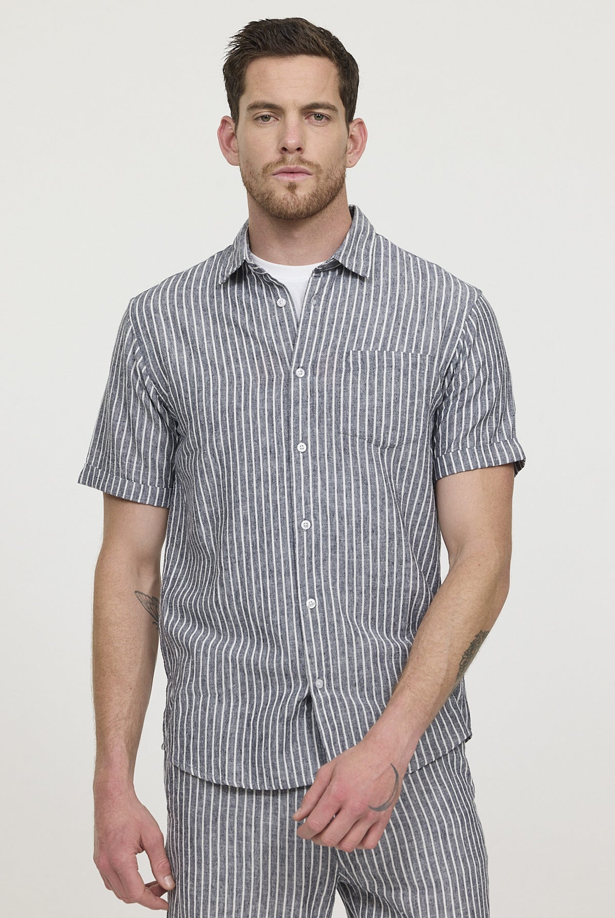 Chemise DOULY MC Navy stripes