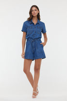 Combi-short TUXIE Medium blue brushed