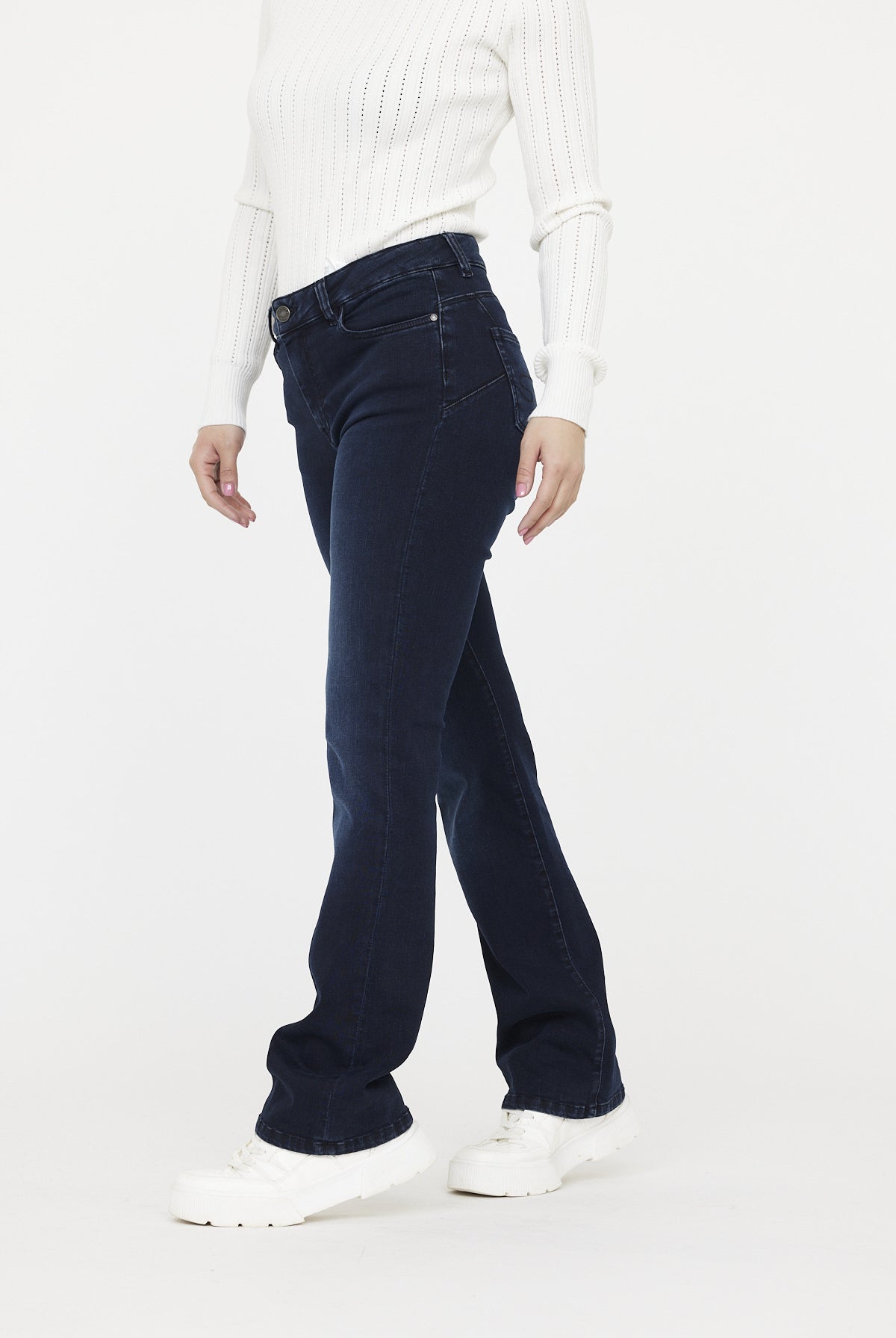 Jean JISENA Blue black light brushed