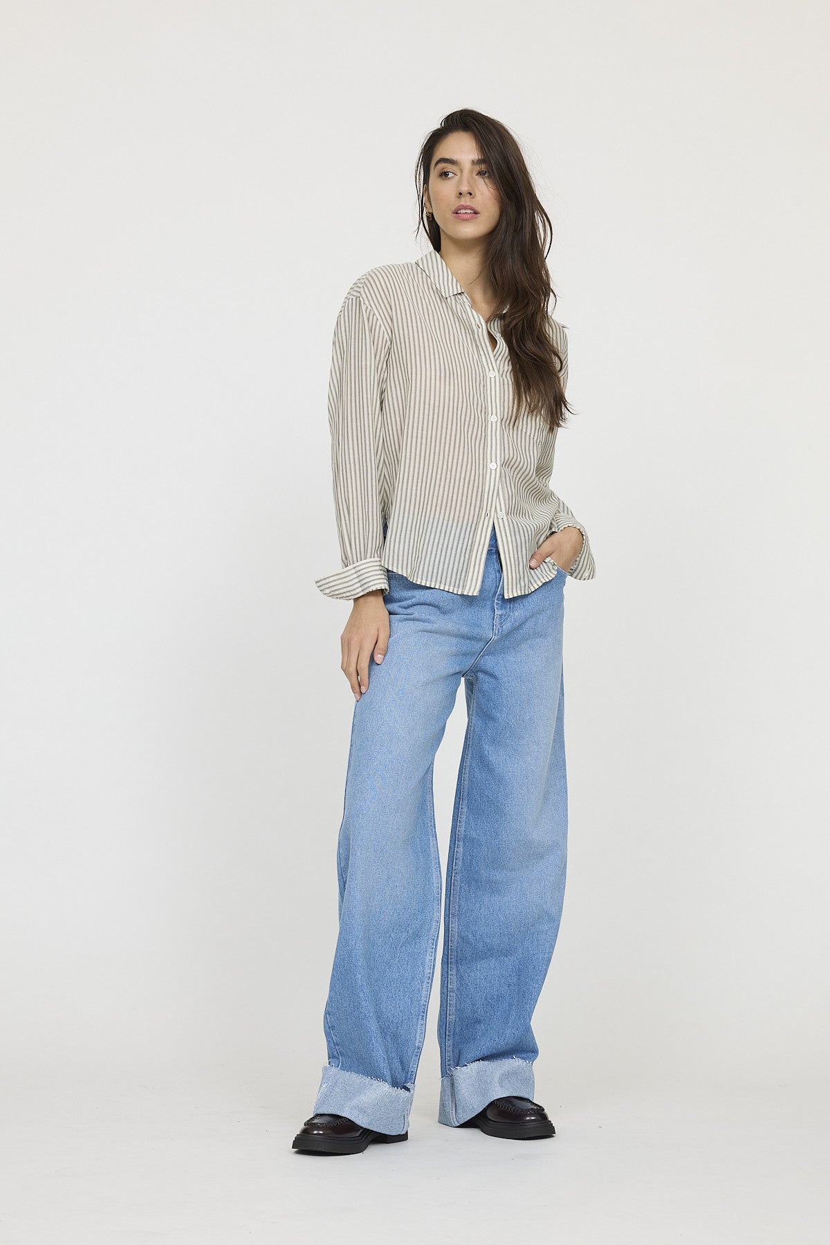 Jean JUDE Vintage blue brushed