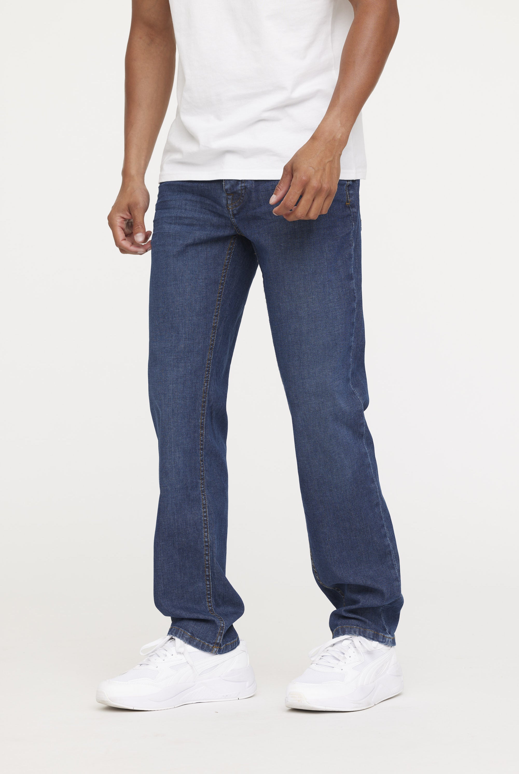 Jean LC122 Light Blue Piqué Brushed