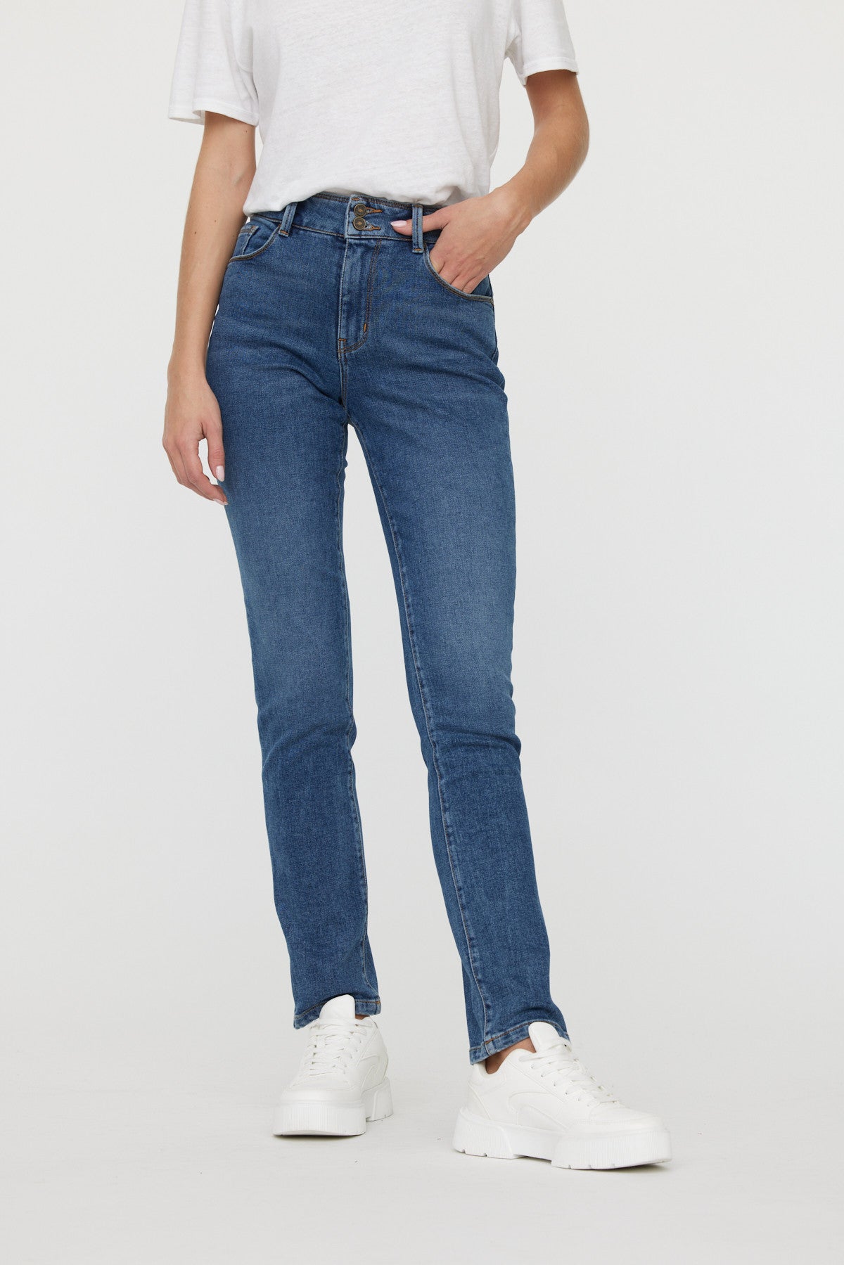 Jean LC161 Medium Blue Stoned