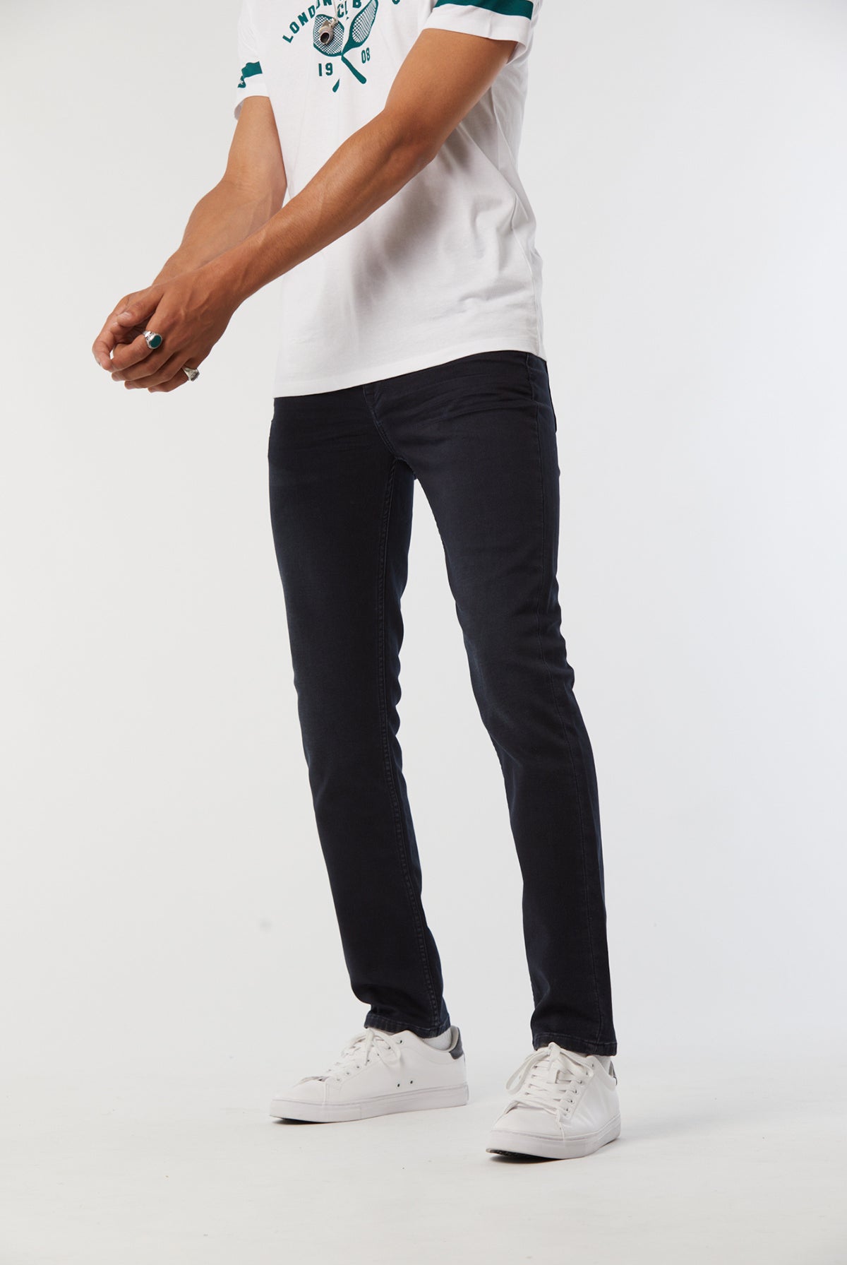 Jeans LC122 Dark blue brushed - L34