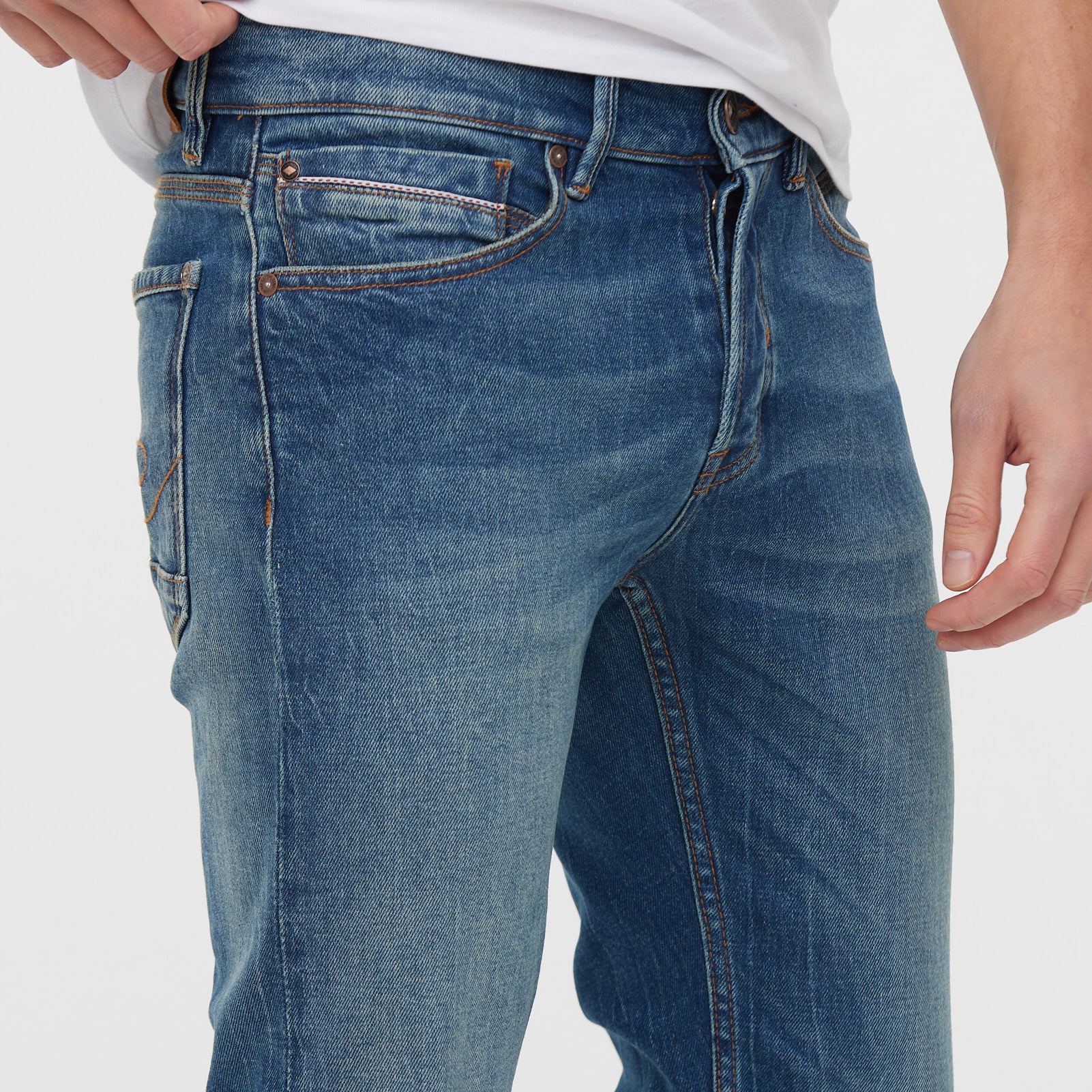 Jeans LC122 Medium Blue Brushed