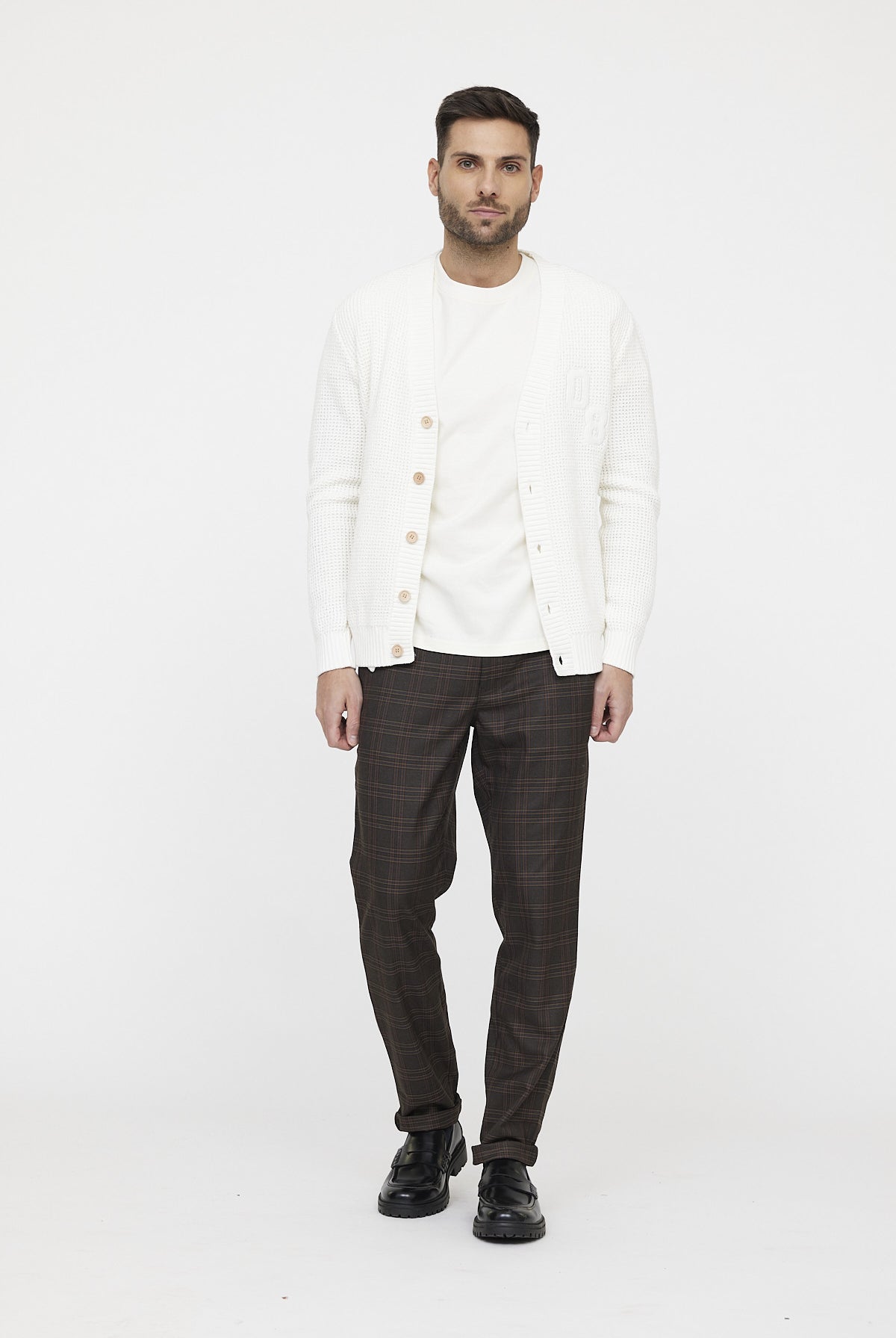 Pantalon GLANCE Check brown