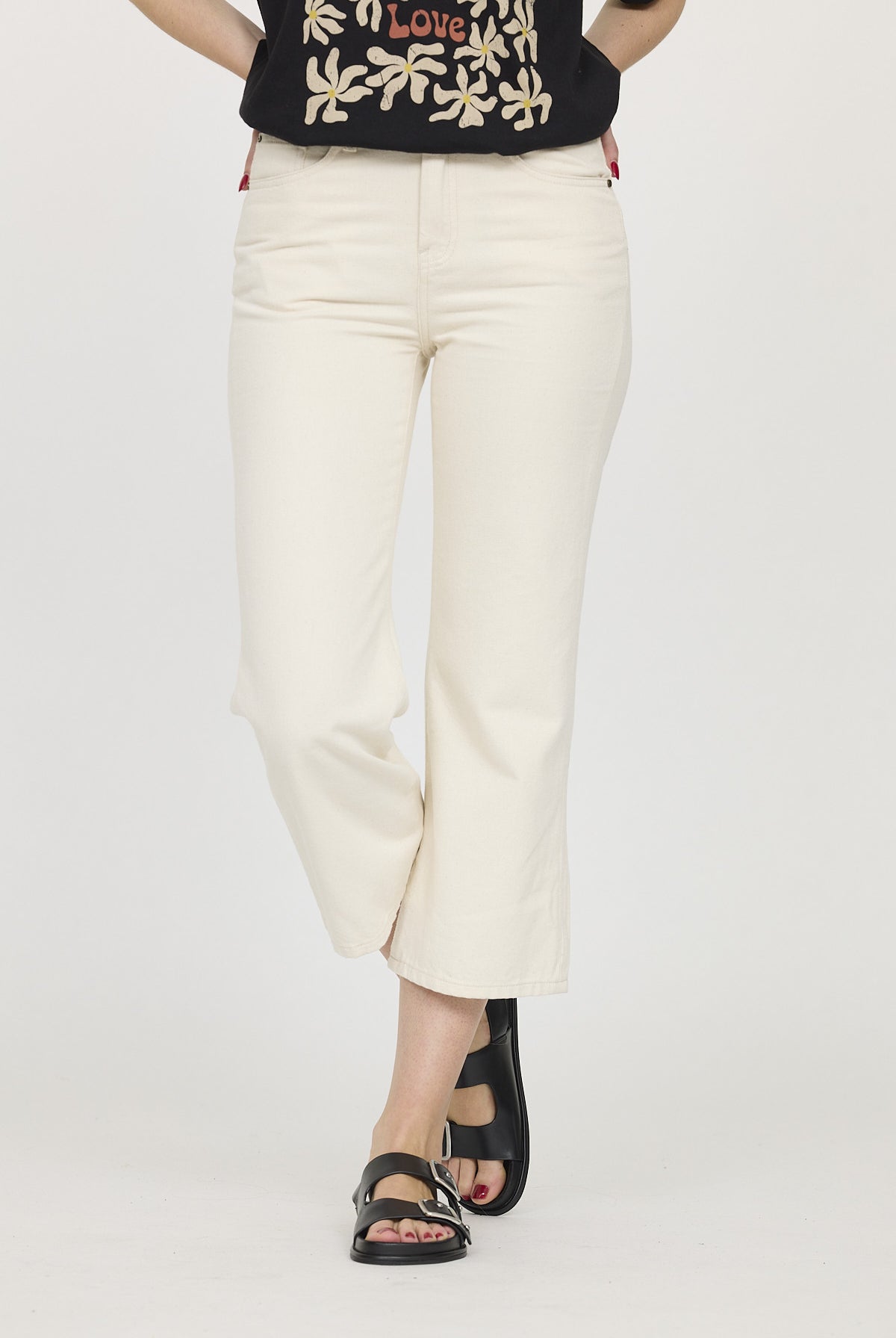 Pantalon JEMMA Écru