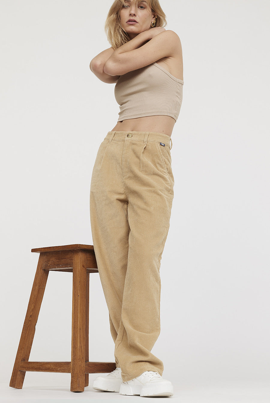 Pantalon JOLINA Argile Beige