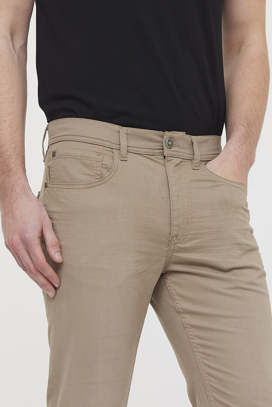 Pantalon LC122 Garment Dye Beige