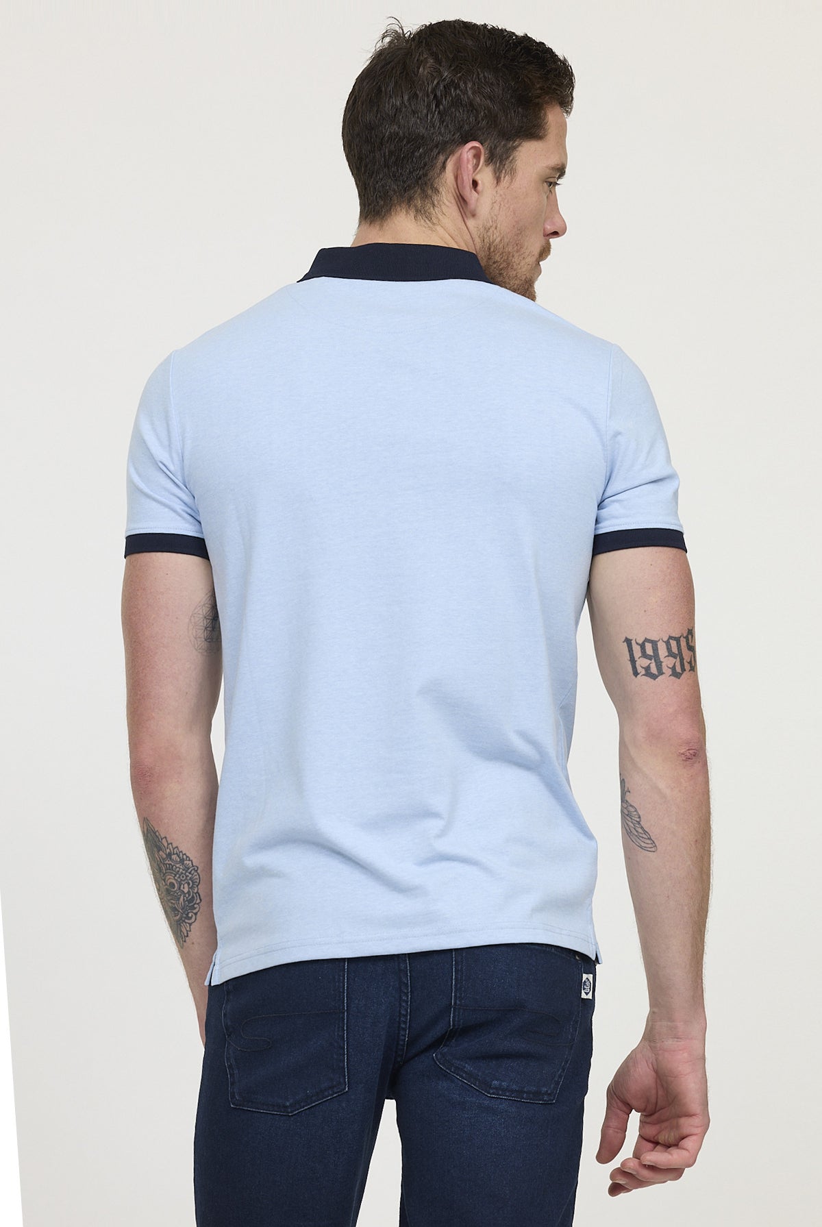 Polo BAC Gris bleu chiné