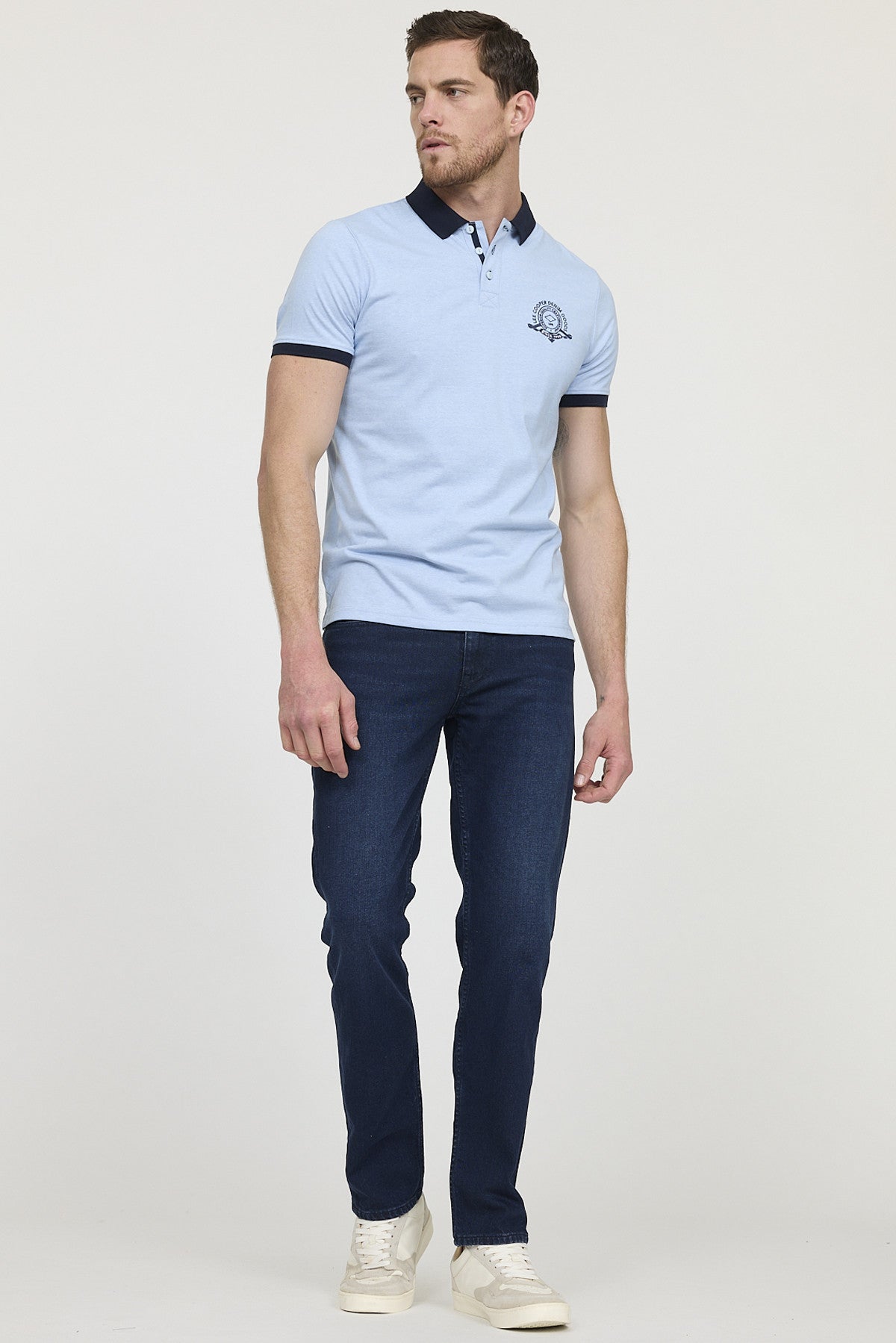 Polo BAC Gris bleu chiné
