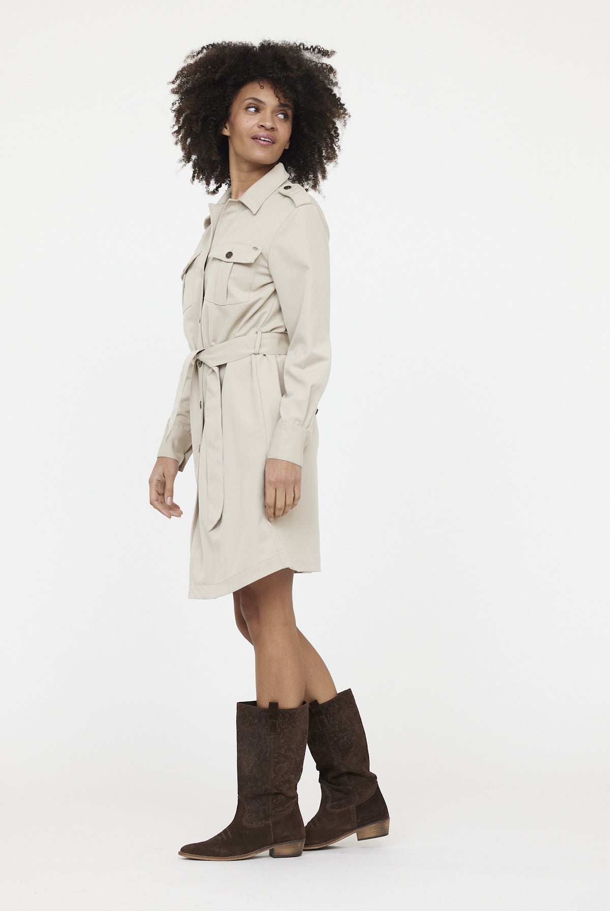 Robe LAMIKA Argile Beige