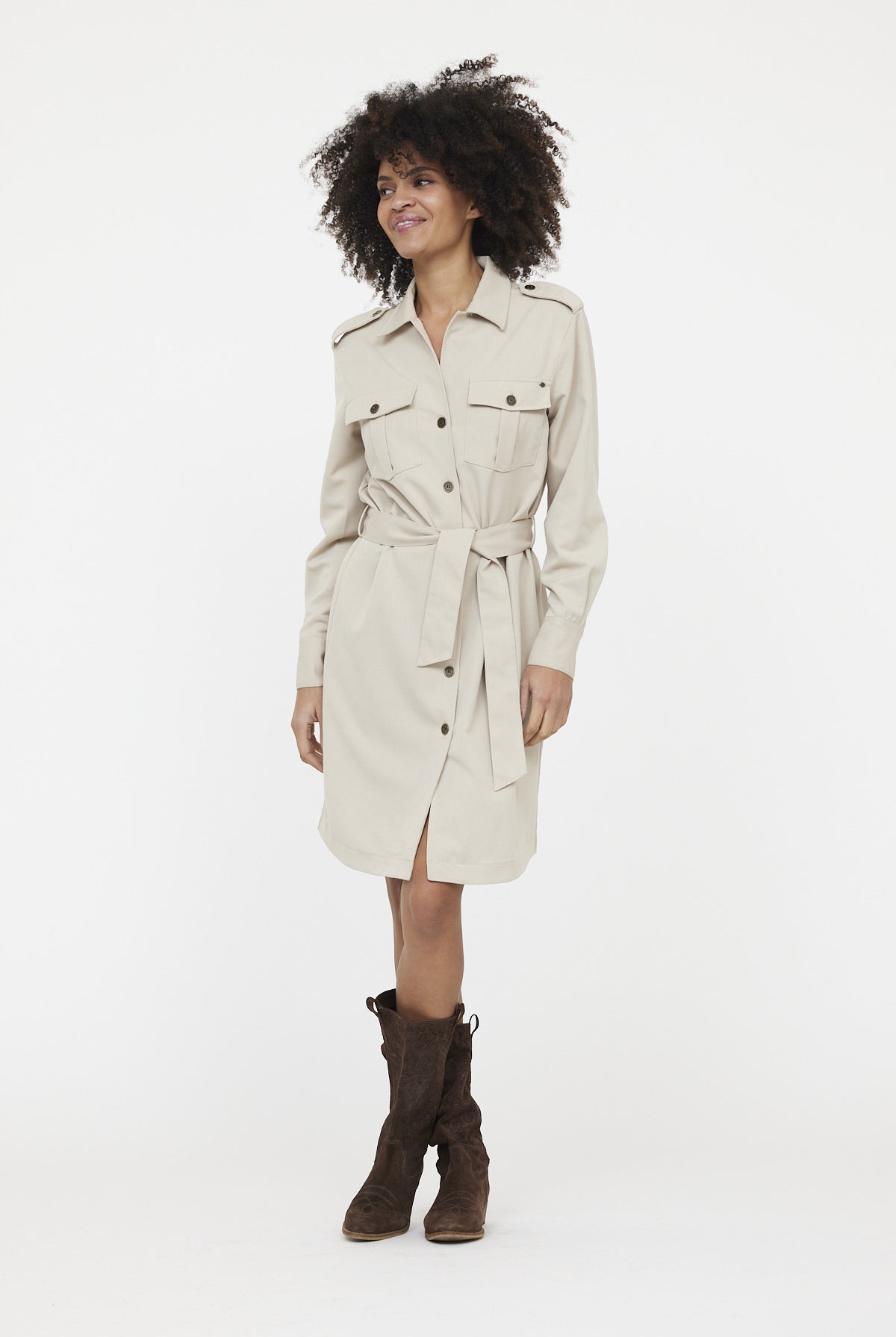 Robe LAMIKA Argile Beige