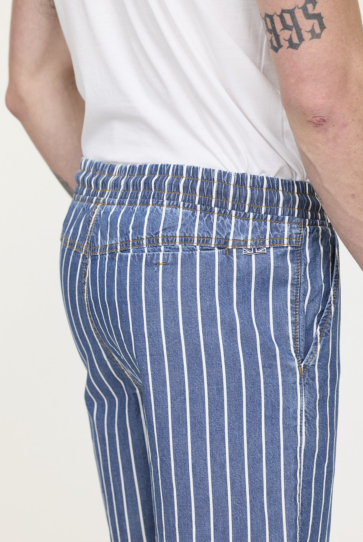 Short NORY Light Blue stripes