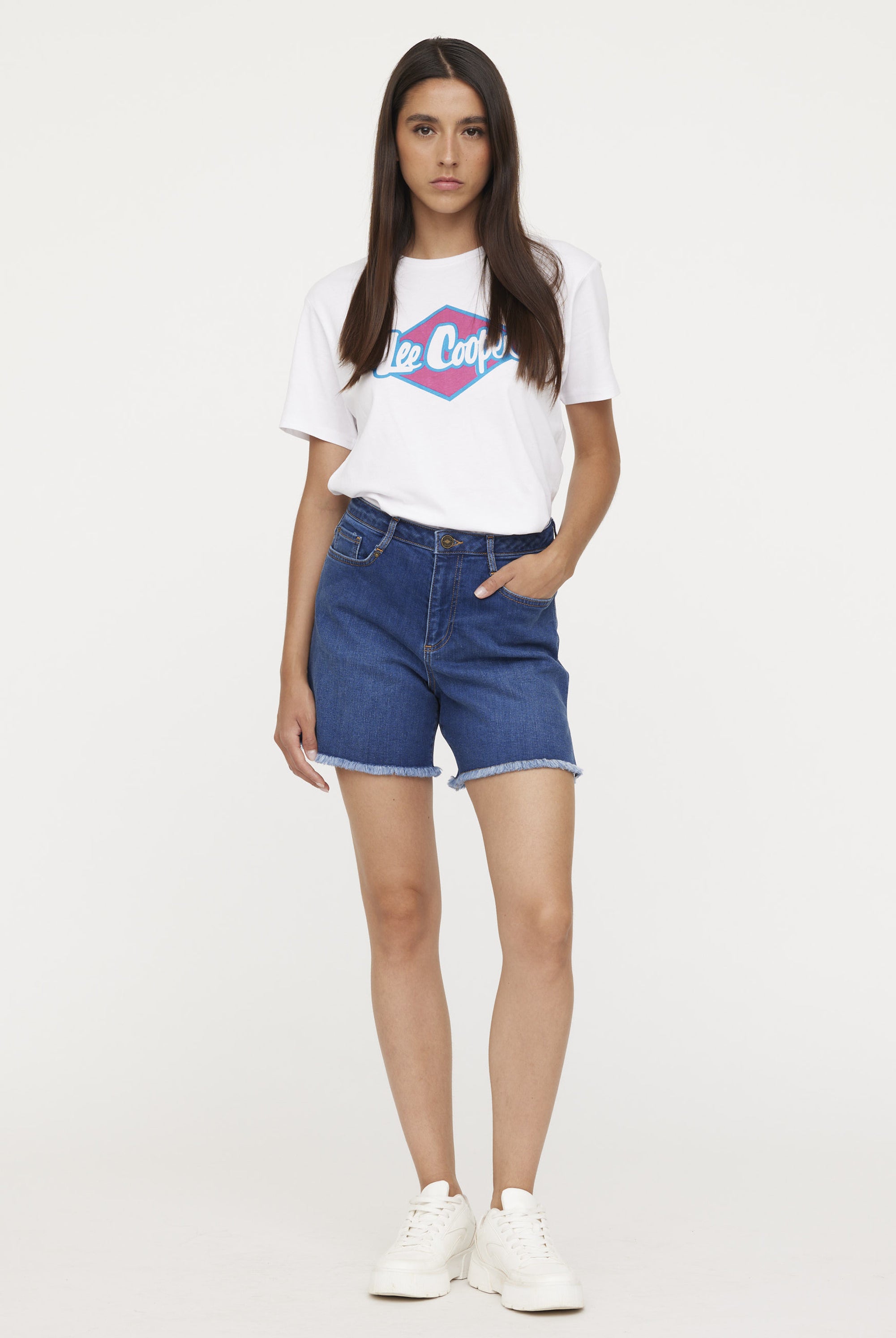 Short NOULY Light Blue Brushed