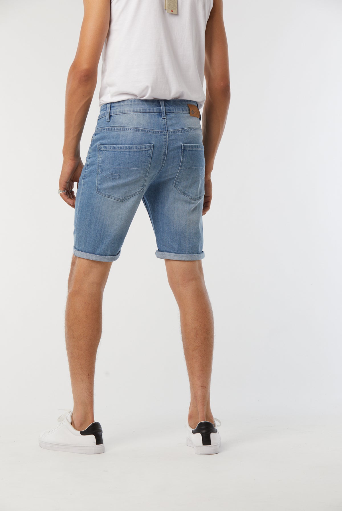 Shorts NANOT Light medium blue brushed