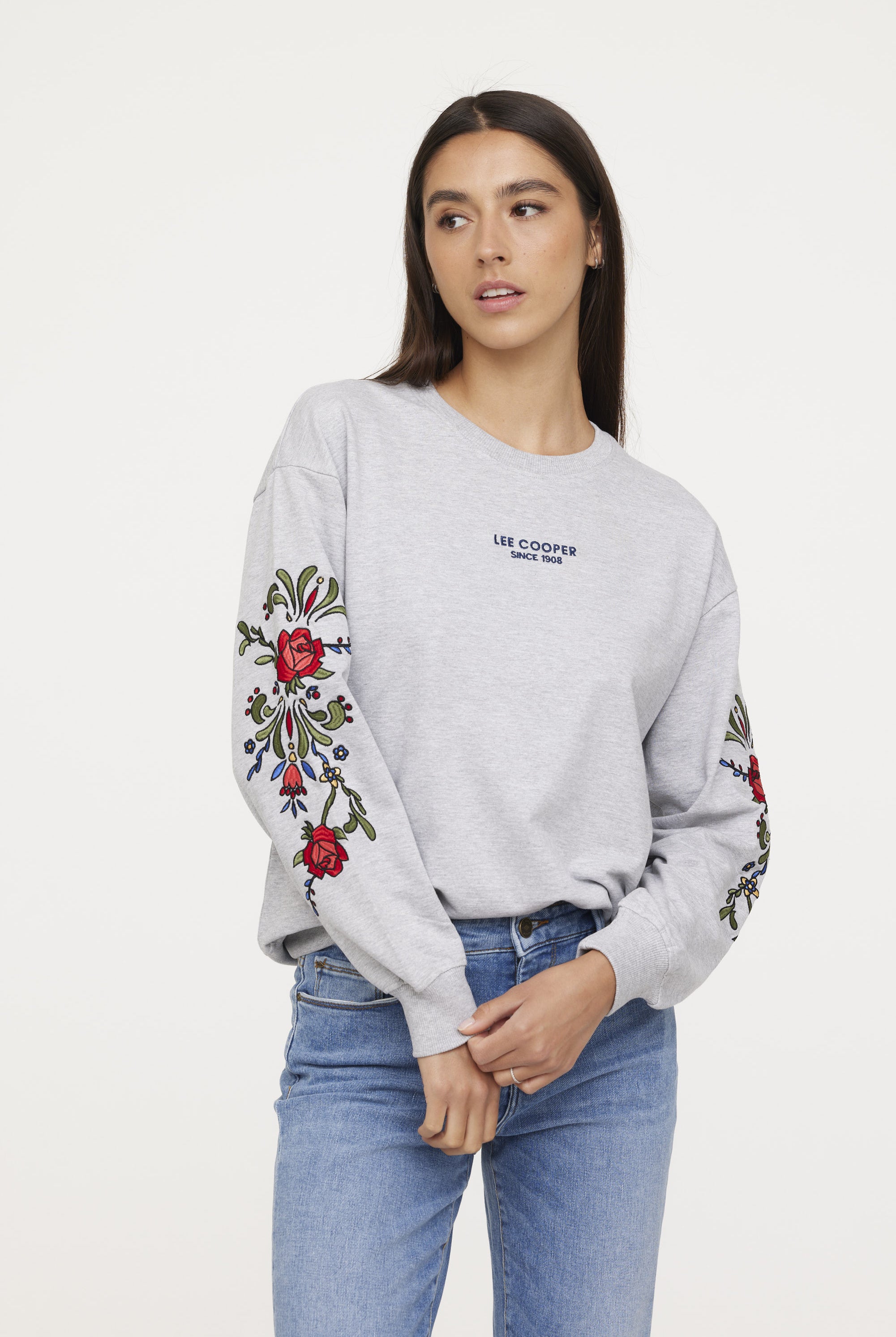 Sweatshirt ELIDA Gris chiné