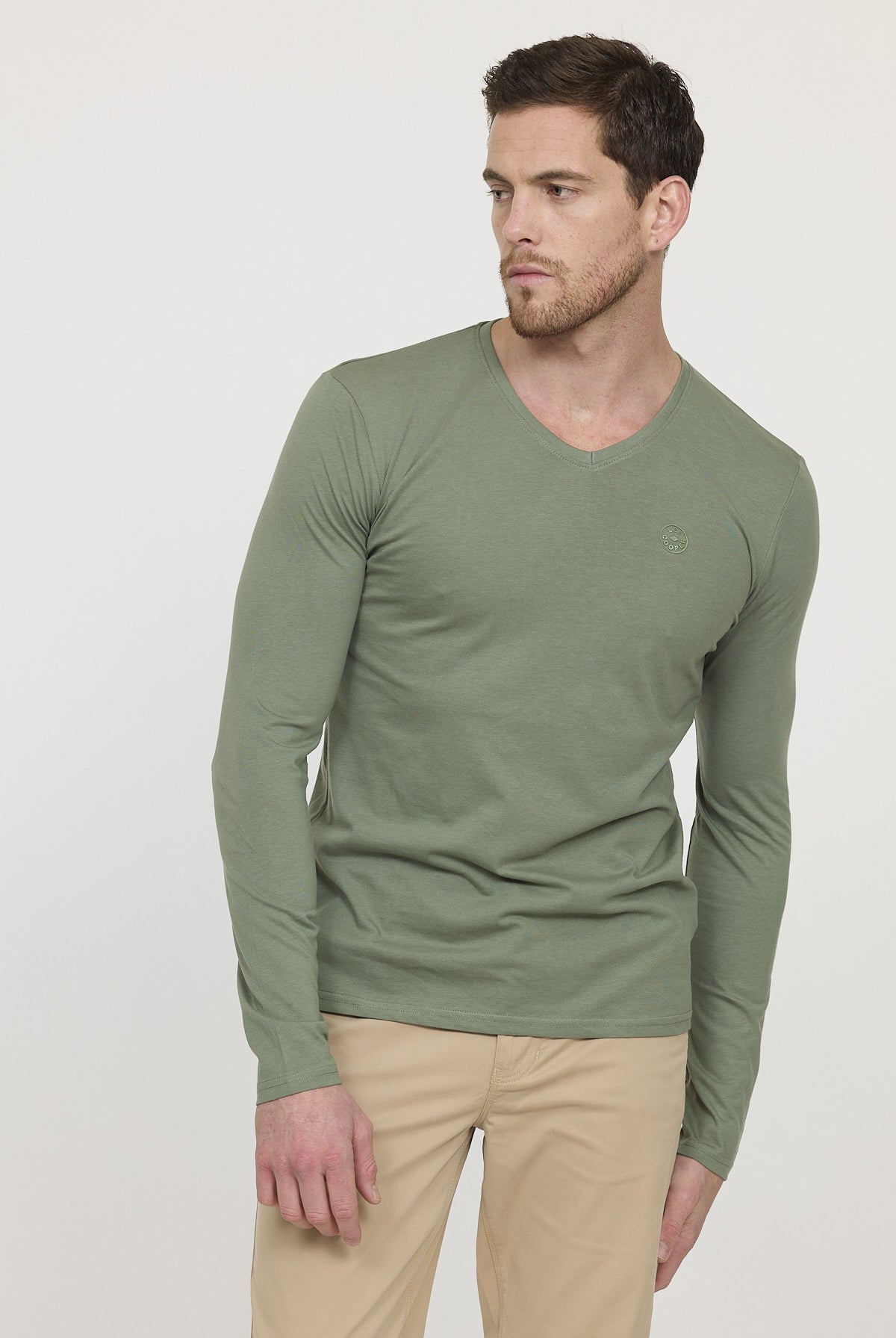 T-shirt AJESSY ML Kaki vert