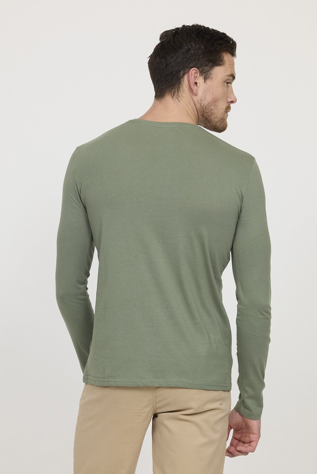 T-shirt AJESSY ML Kaki vert