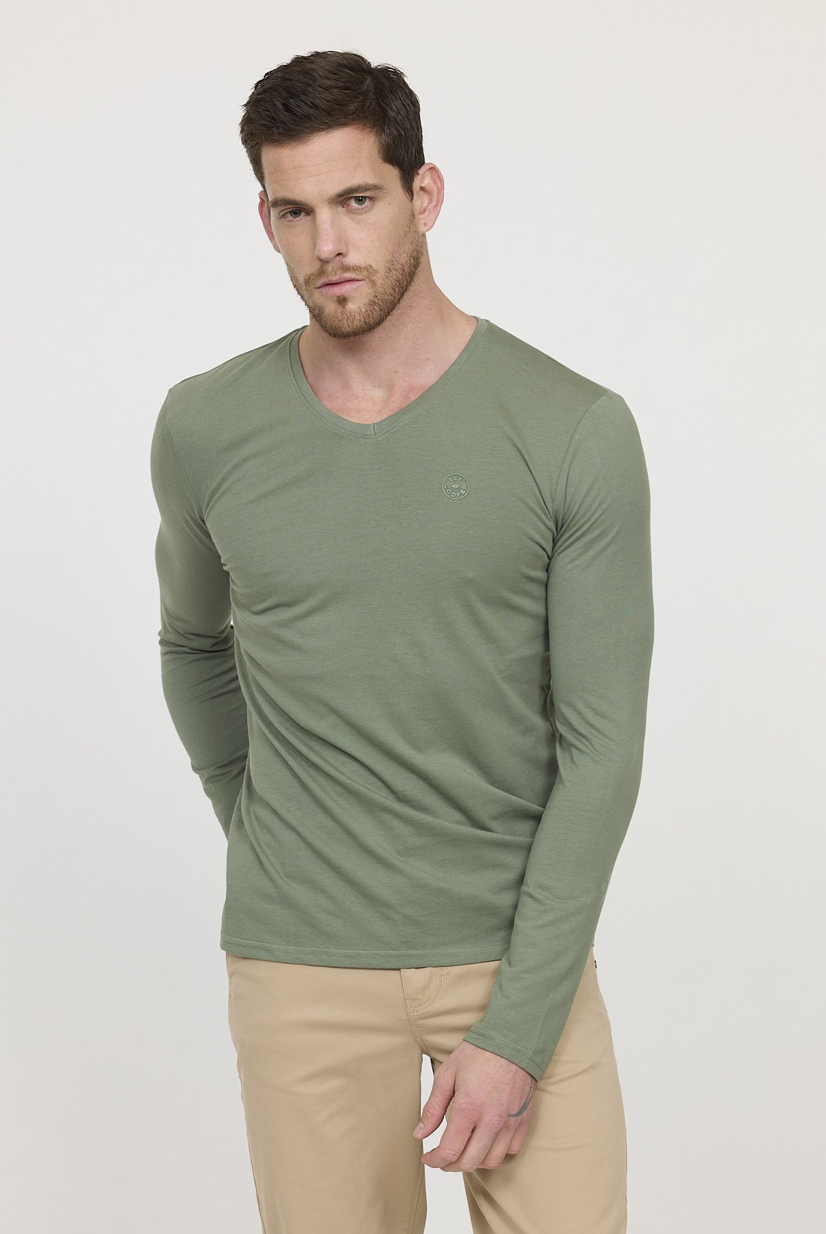 T-shirt AJESSY ML Kaki vert