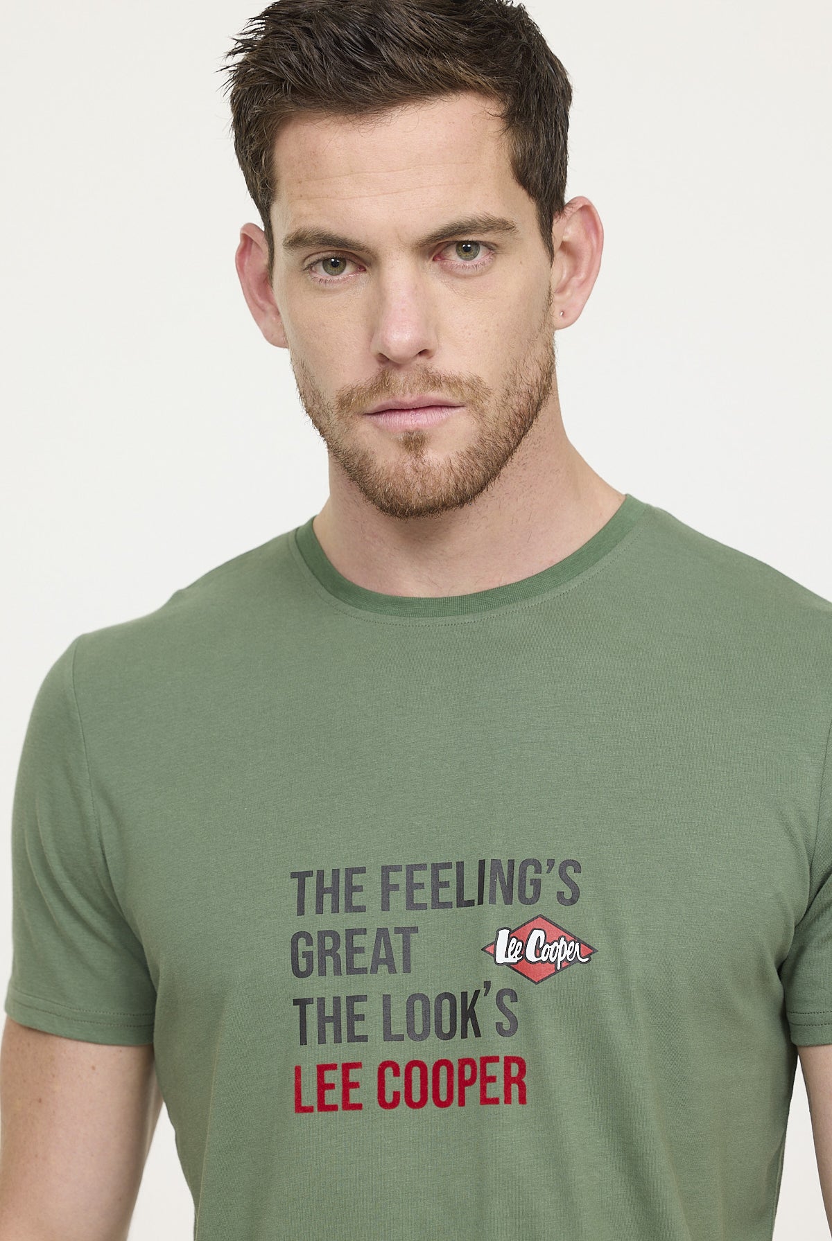 T-shirt ALEKO Kaki vert