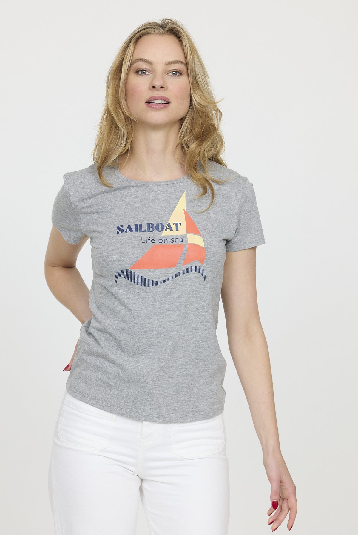 T-shirt AMITA Gris chiné