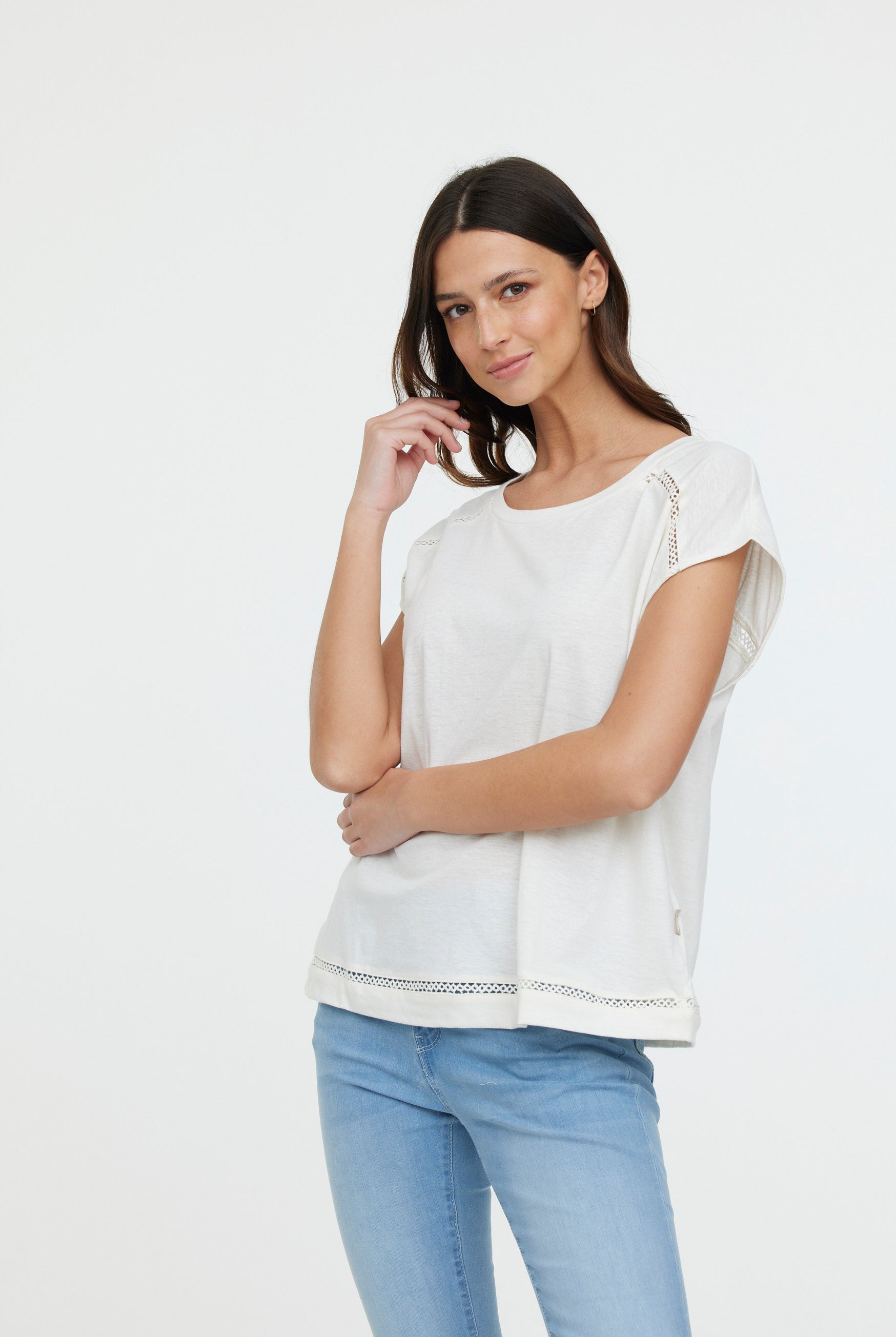 T-shirt ANIELE SM Cream
