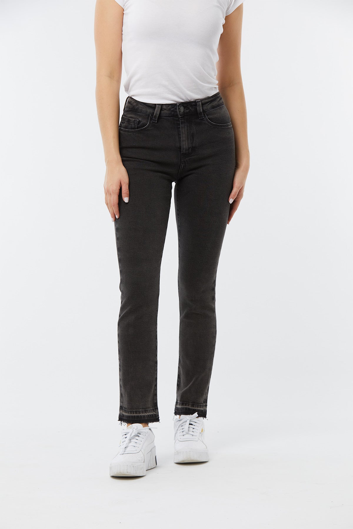 Jean femme LC161 L32 Noir stoned shadow