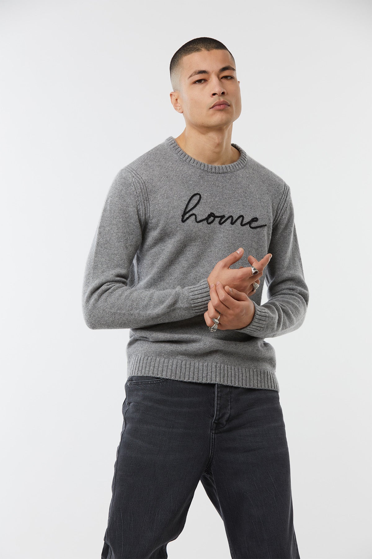 Pull CIKIE Gris chine