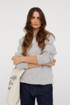 Sweatshirt mixte EVA Gris chine